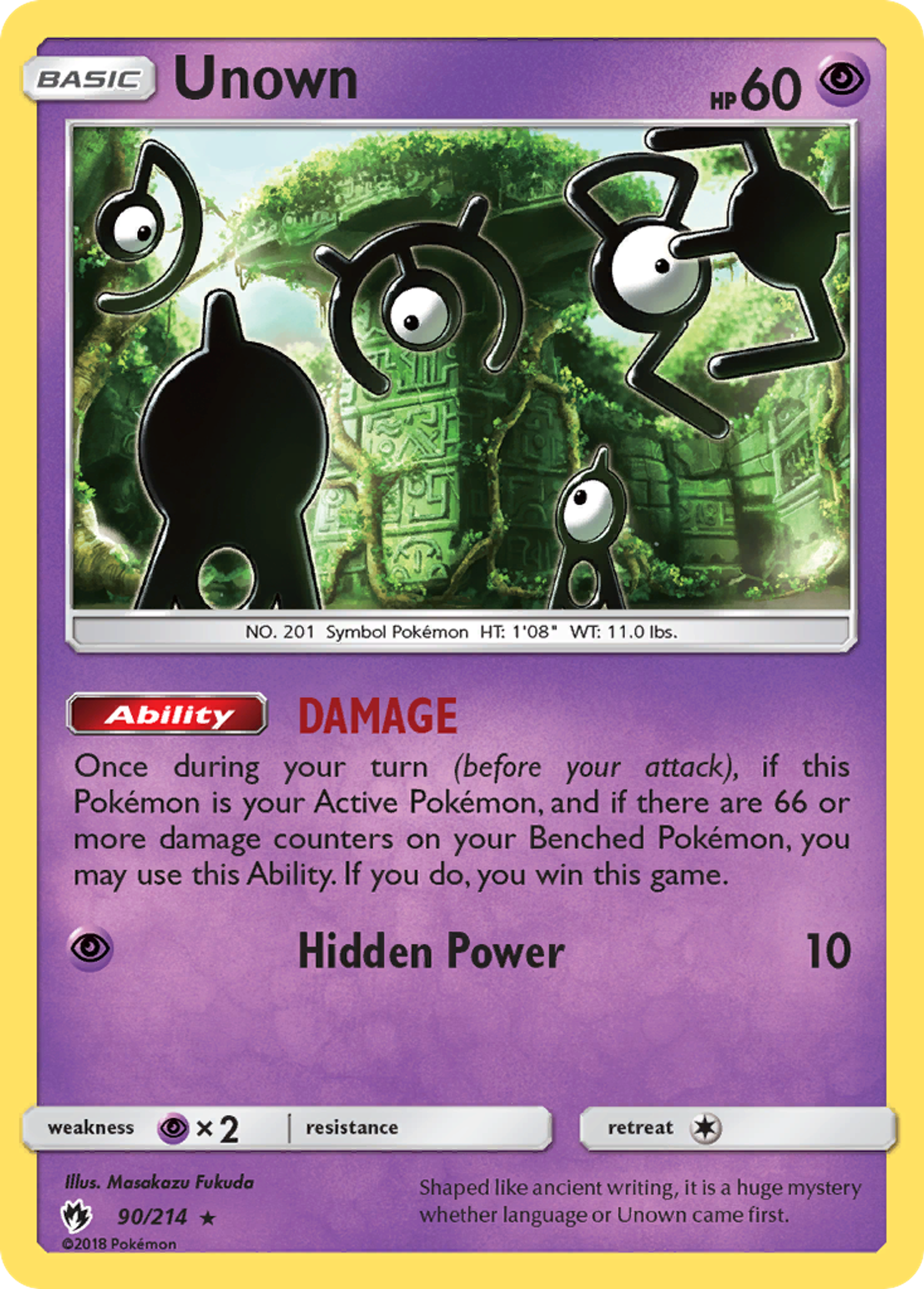 Unown — SM - Lost Thunder — Pokemon