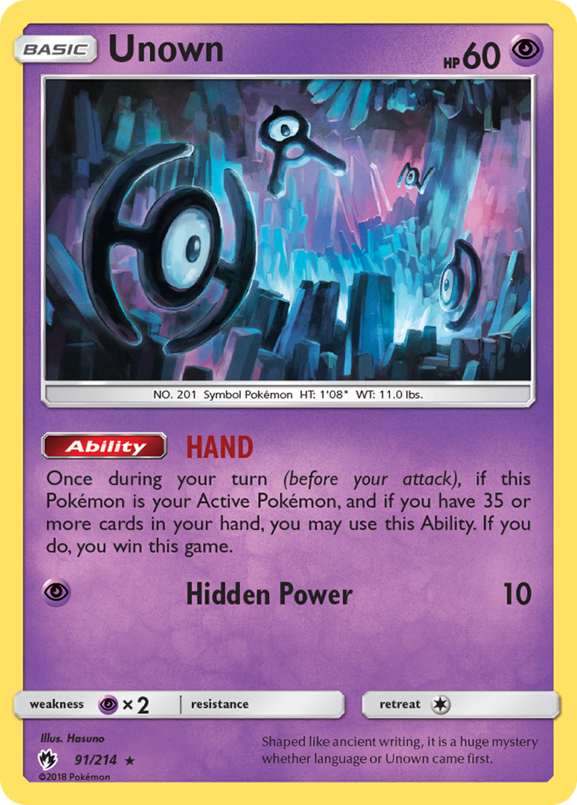 Unown — SM - Lost Thunder — Pokemon