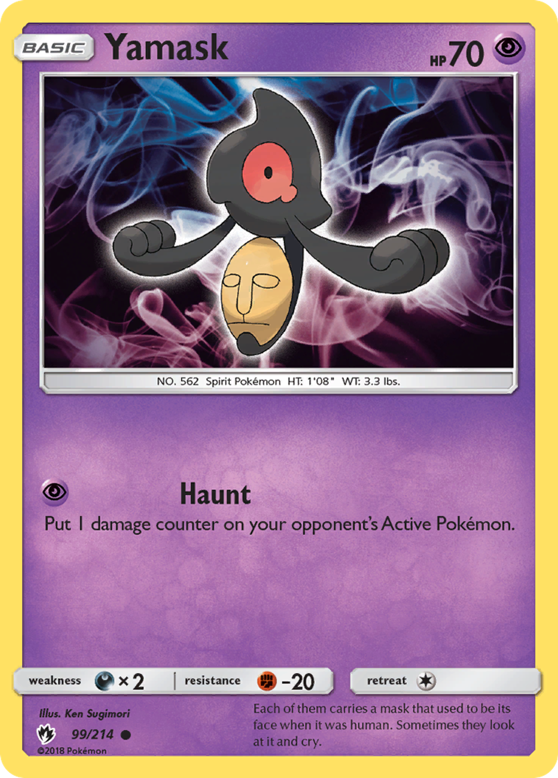 Yamask — SM - Lost Thunder — Pokemon