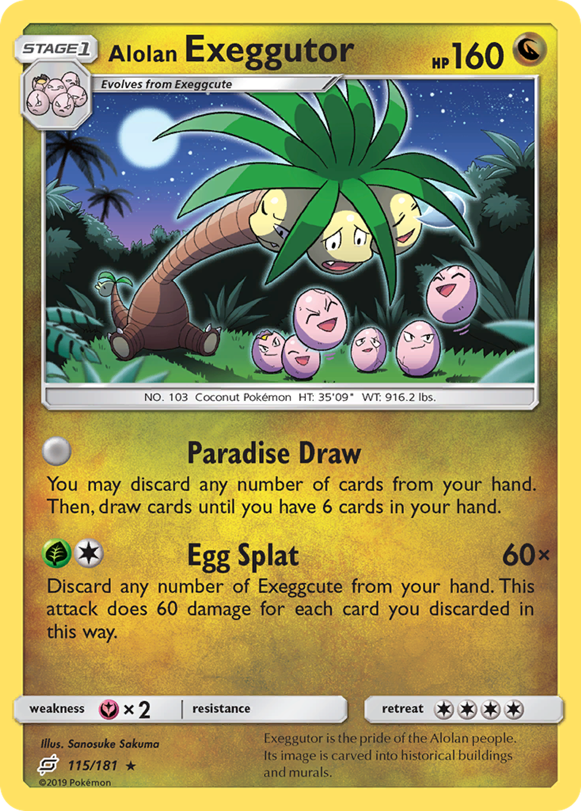 Alolan Exeggutor — SM - Team Up — Pokémon
