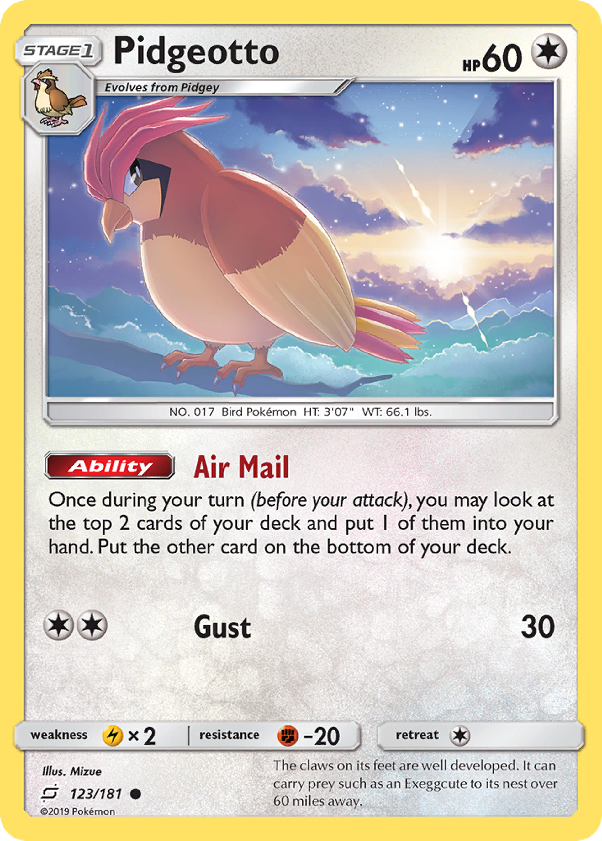 Pidgeotto — SM - Team Up — Pokémon