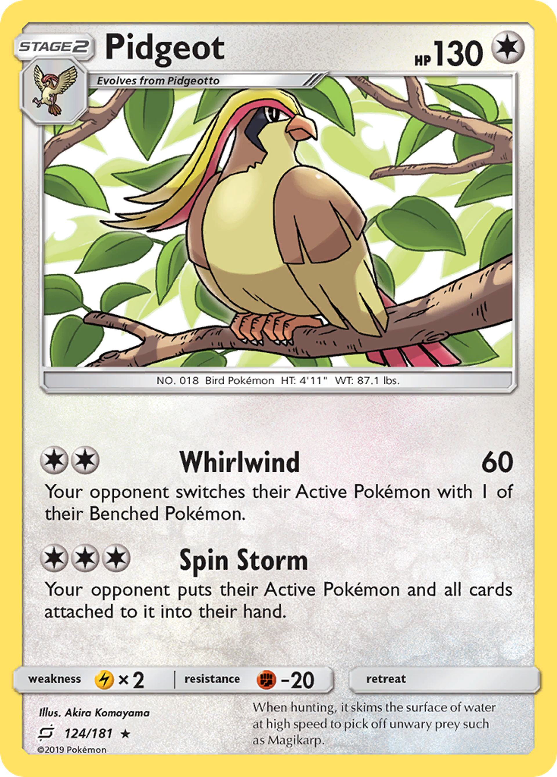 Pidgeot — SM - Team Up — Pokémon