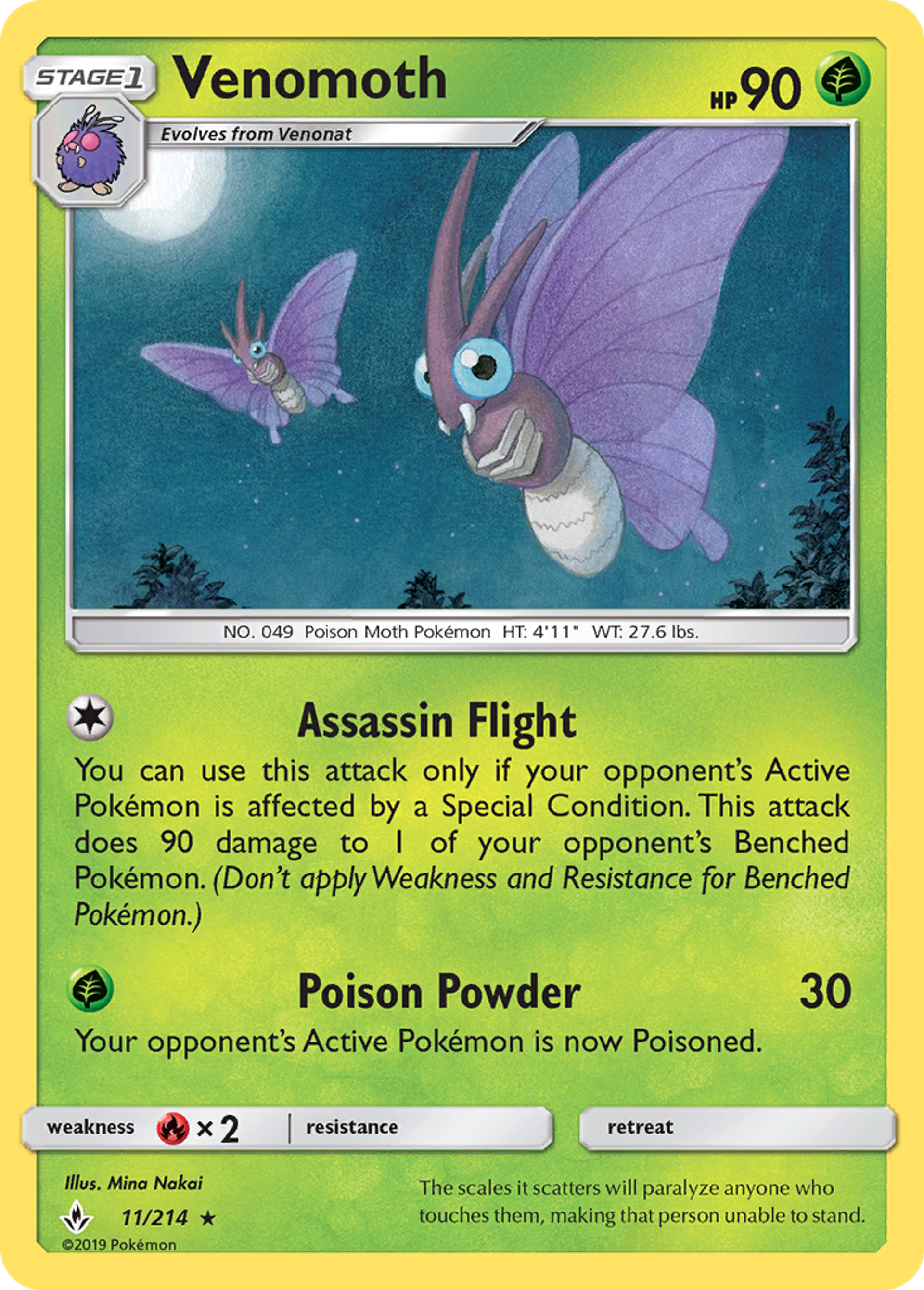 Venomoth — SM - Unbroken Bonds — Pokemon