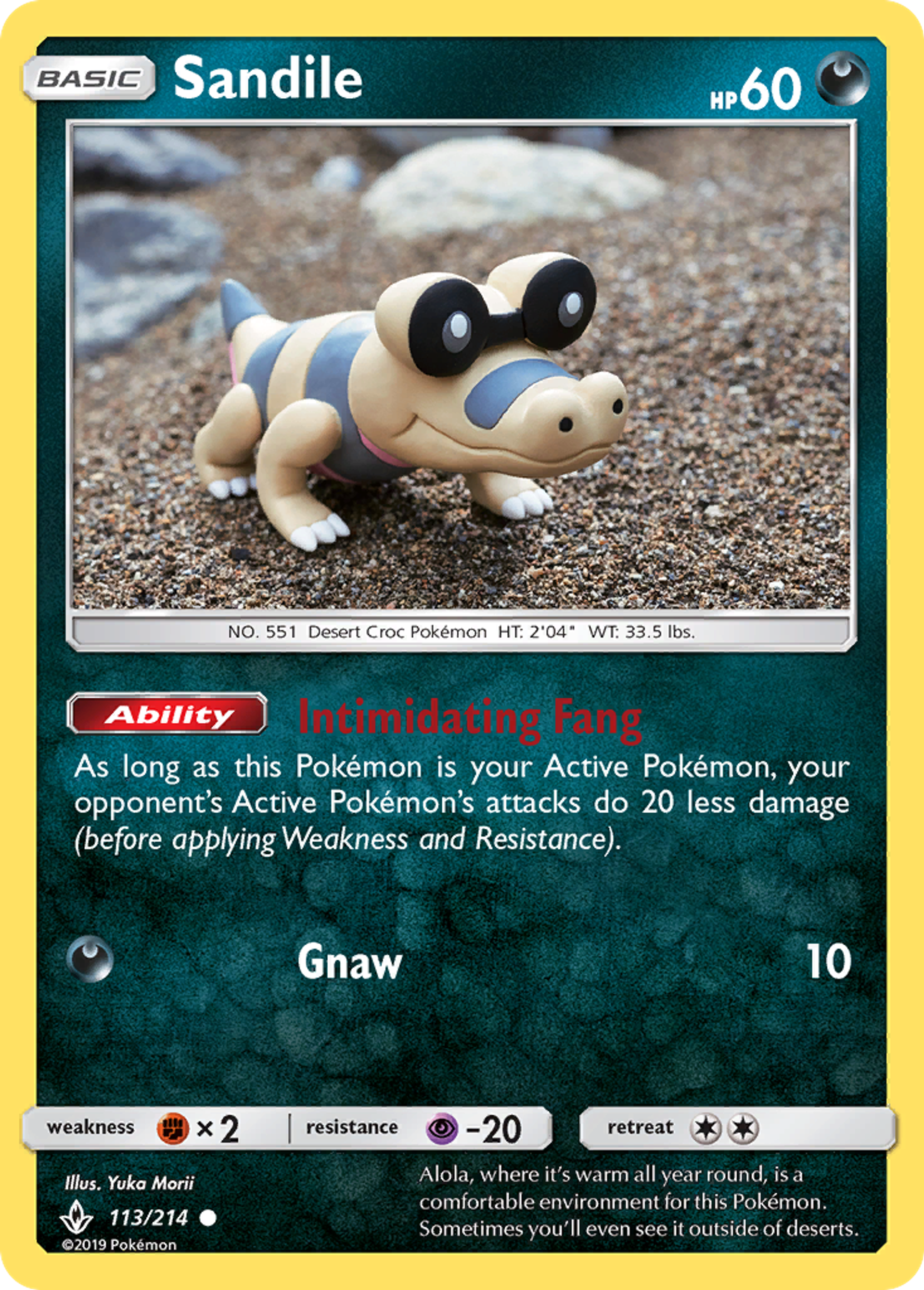 Sandile — SM - Unbroken Bonds — Pokemon