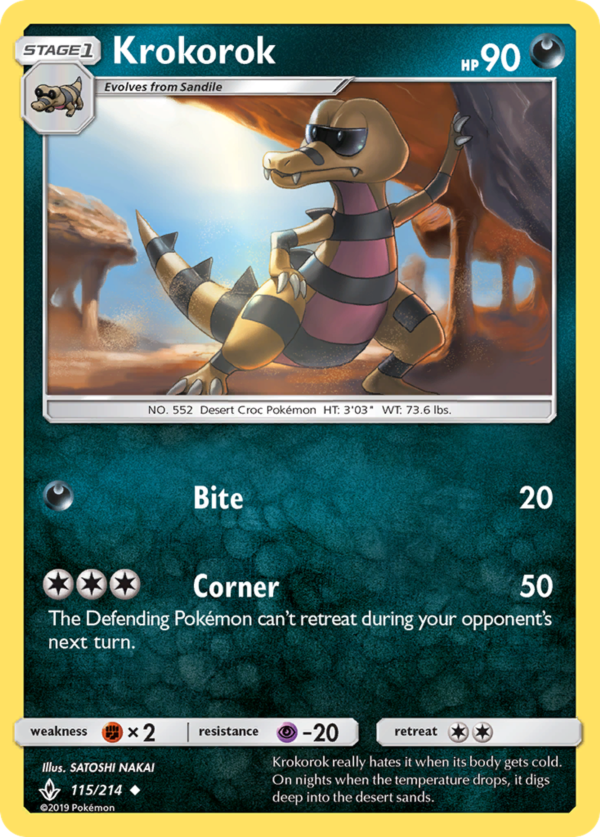 Krokorok — SM - Unbroken Bonds — Pokemon