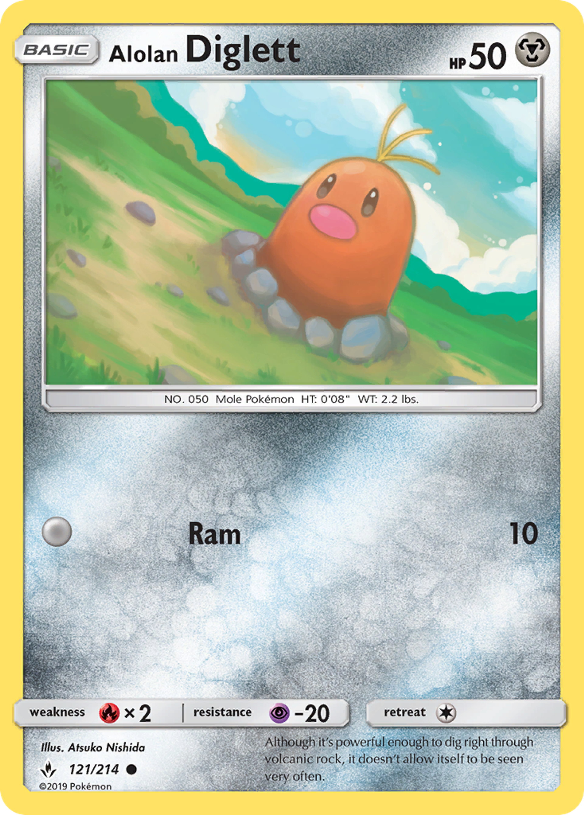 Alolan Diglett — SM - Unbroken Bonds — Pokémon