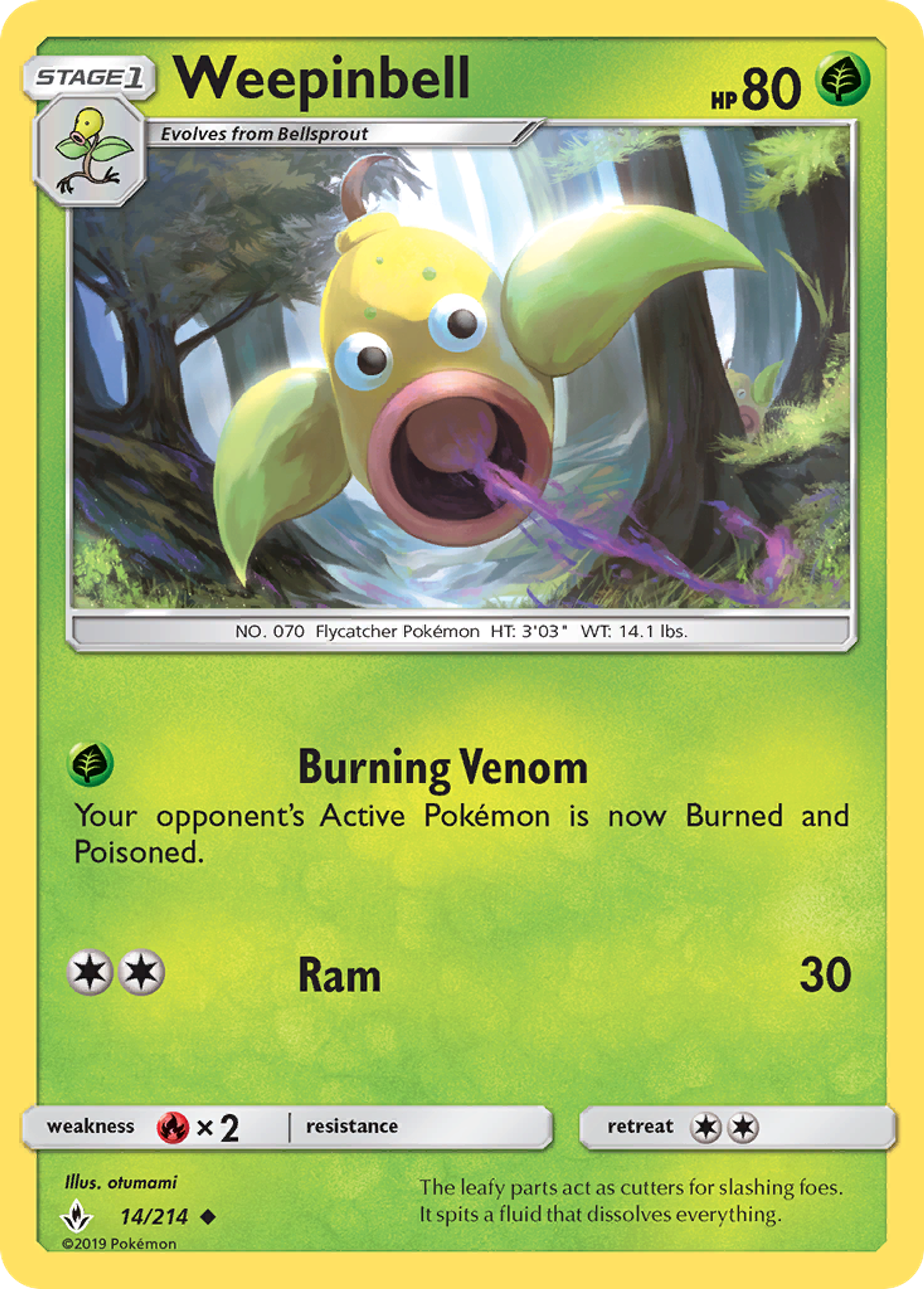 Weepinbell — SM - Unbroken Bonds — Pokemon