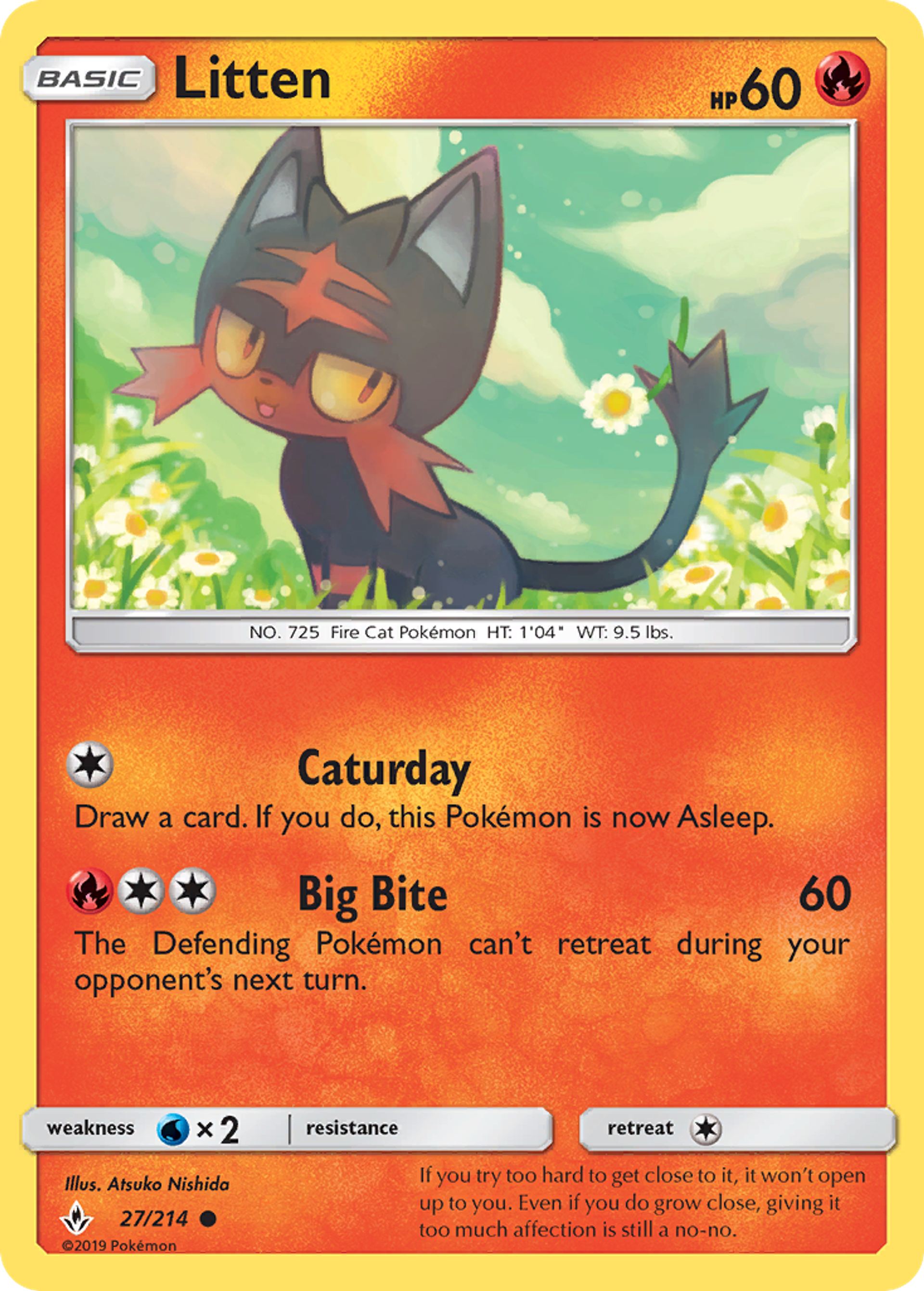 Litten — SM - Unbroken Bonds — Pokemon