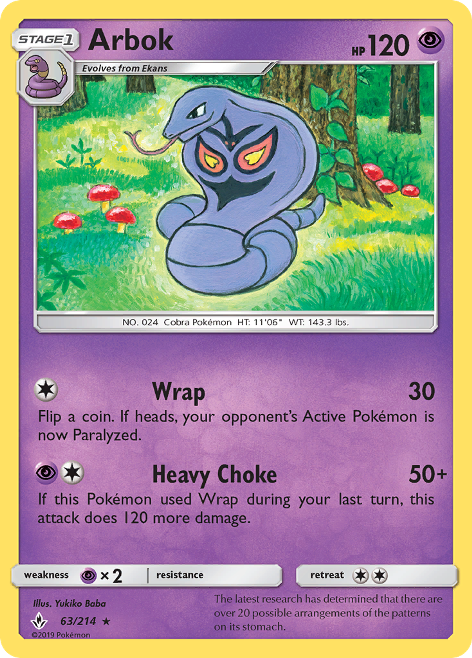 Arbok — SM - Unbroken Bonds — Pokemon