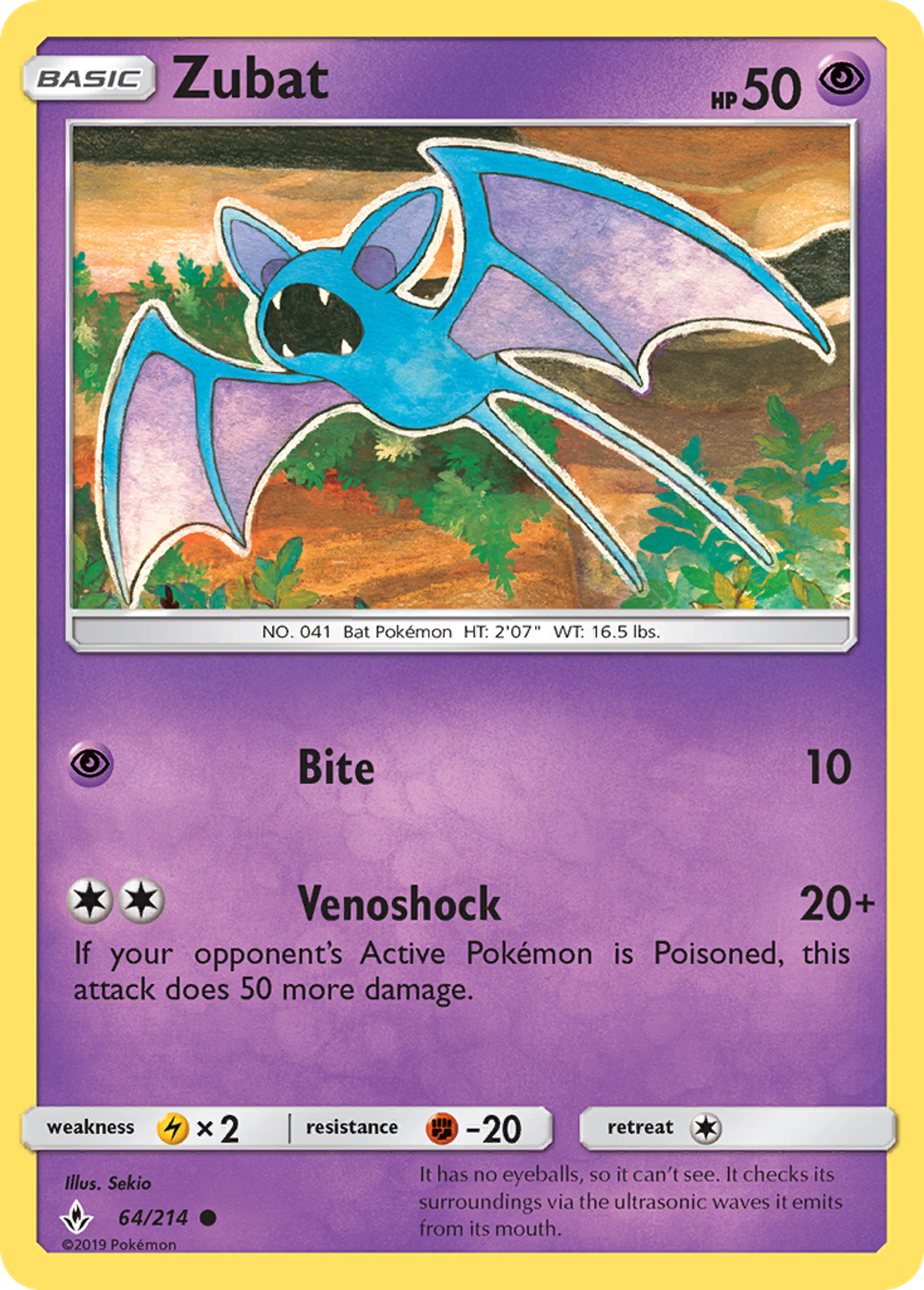Zubat — SM - Unbroken Bonds — Pokemon