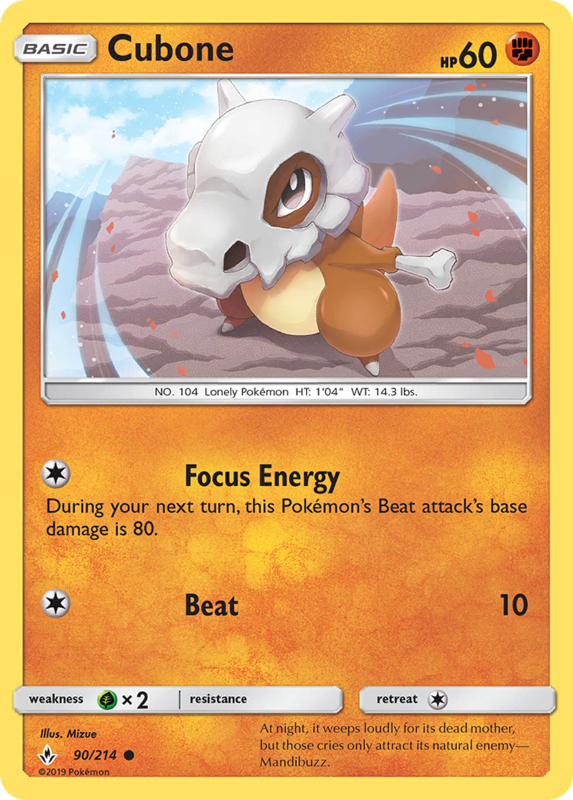 Cubone — SM - Unbroken Bonds — Pokemon