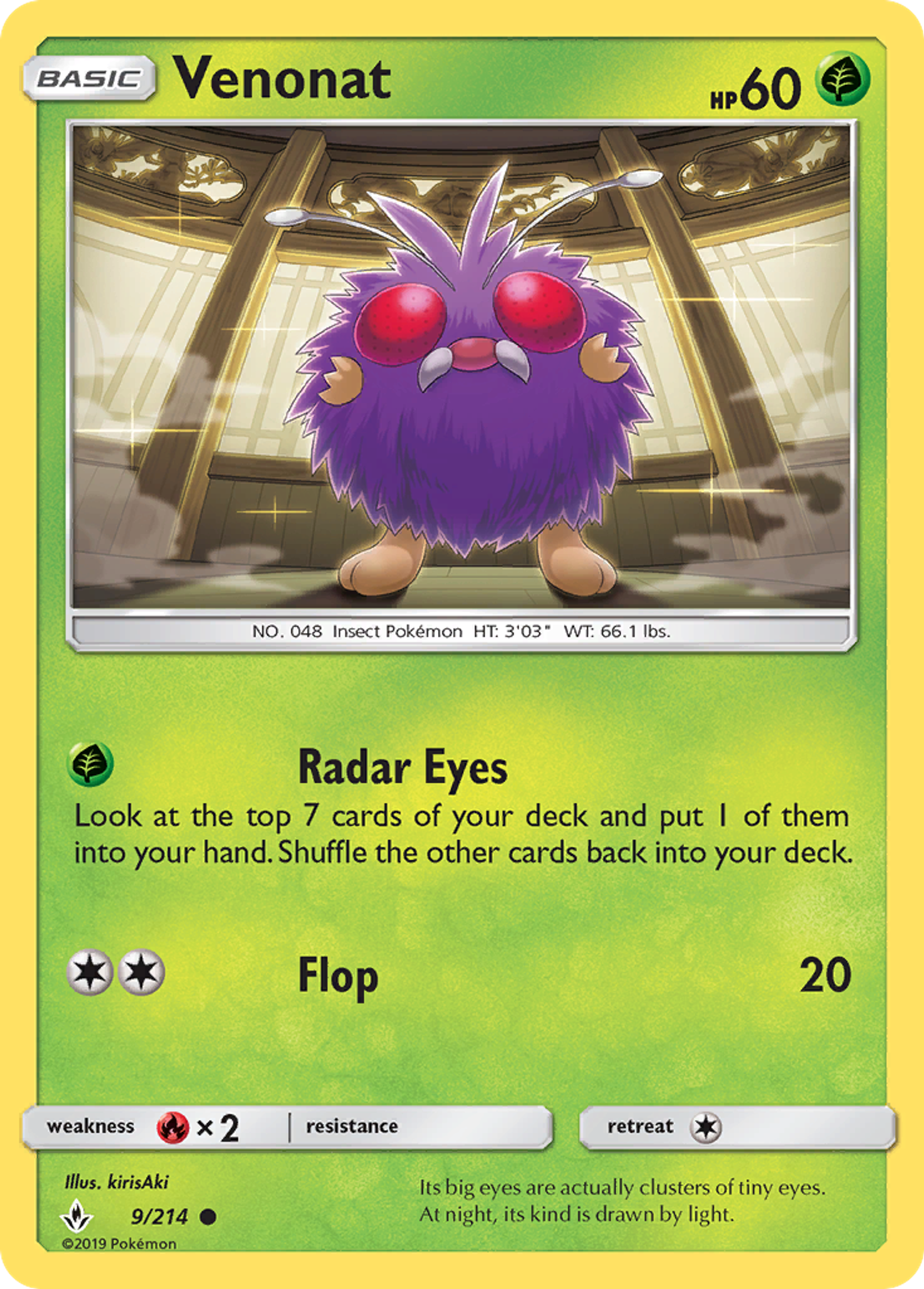 Venonat — SM - Unbroken Bonds — Pokemon