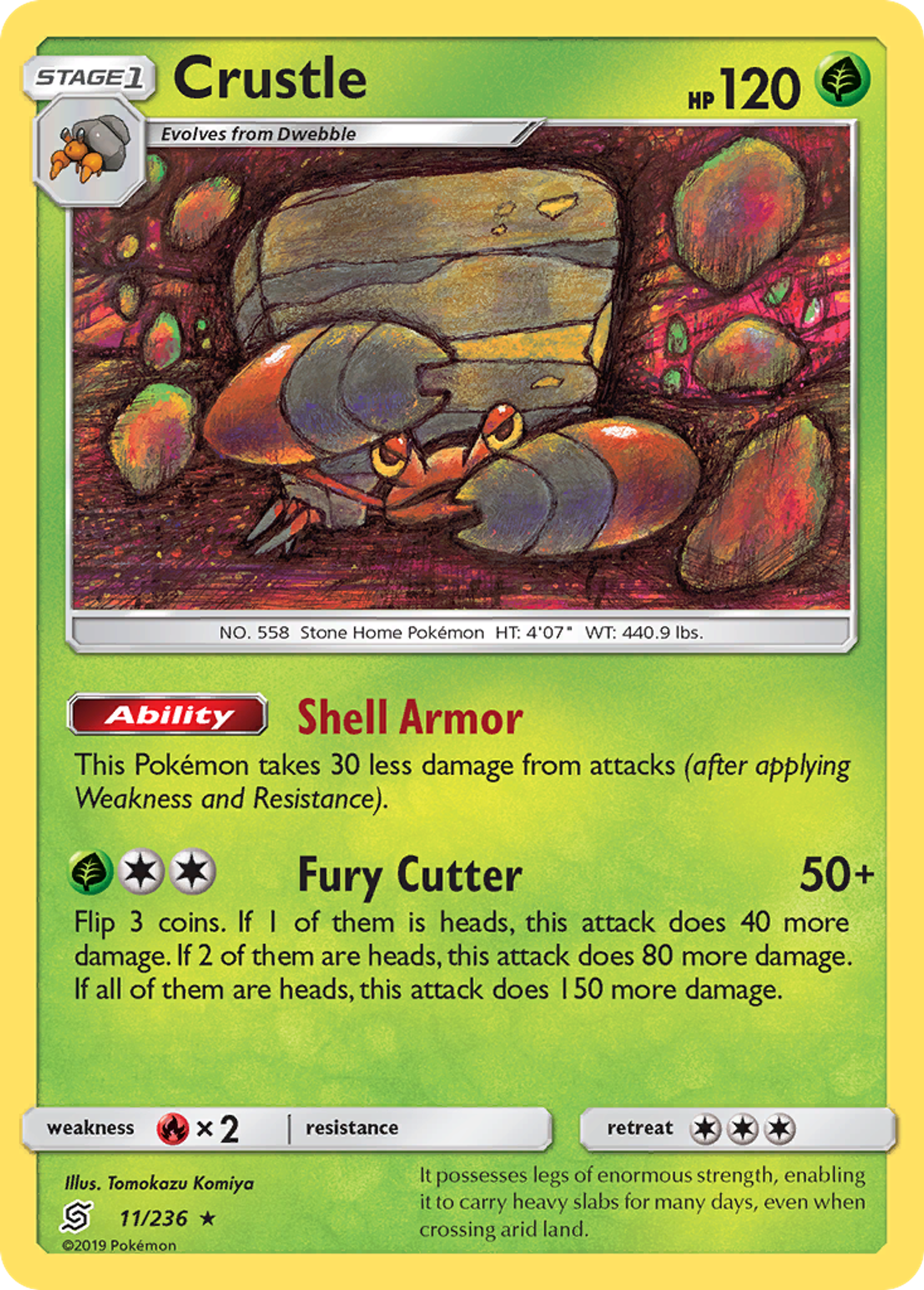Crustle — SM - Unified Minds — Pokemon