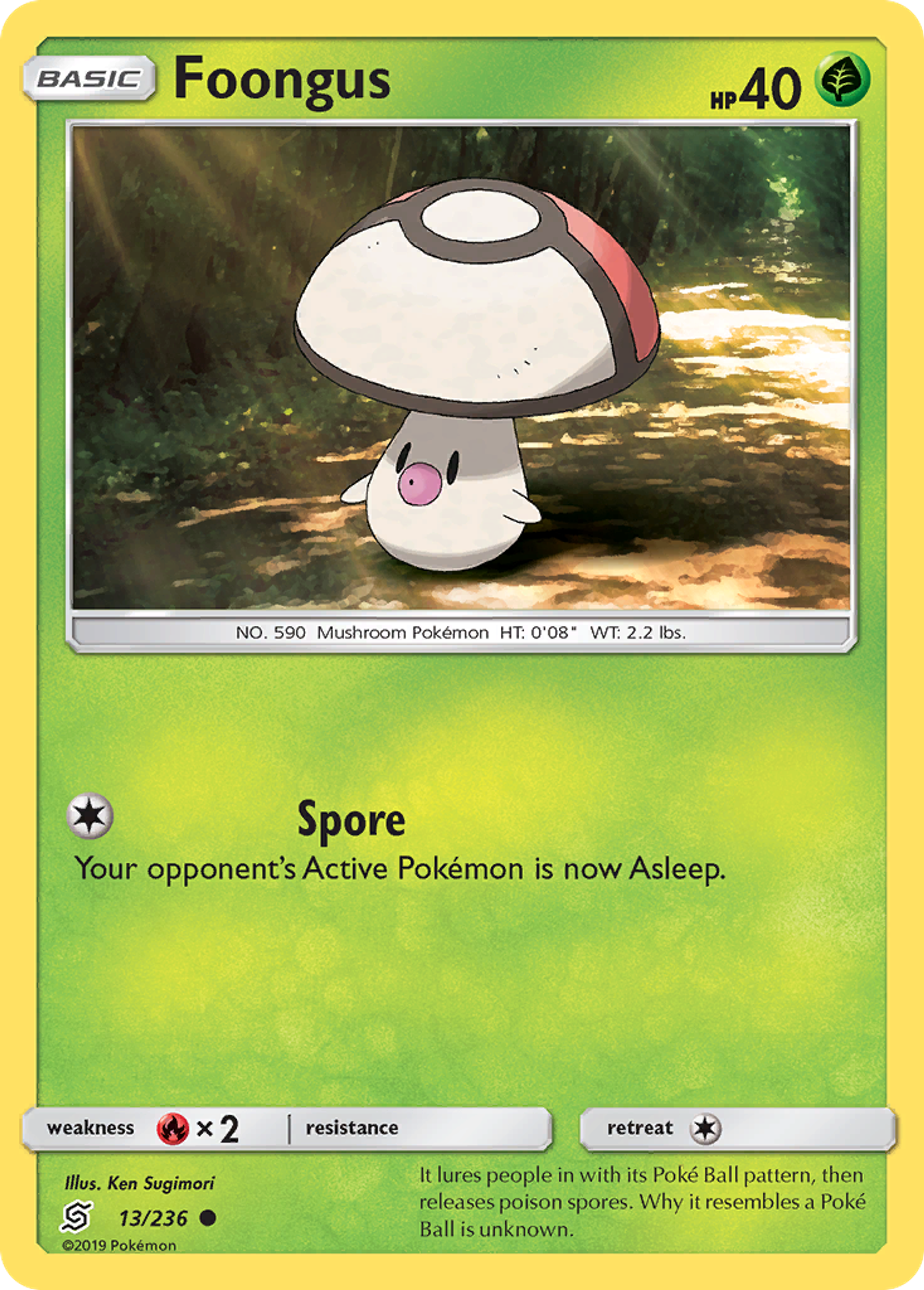 Foongus — SM - Unified Minds — Pokemon