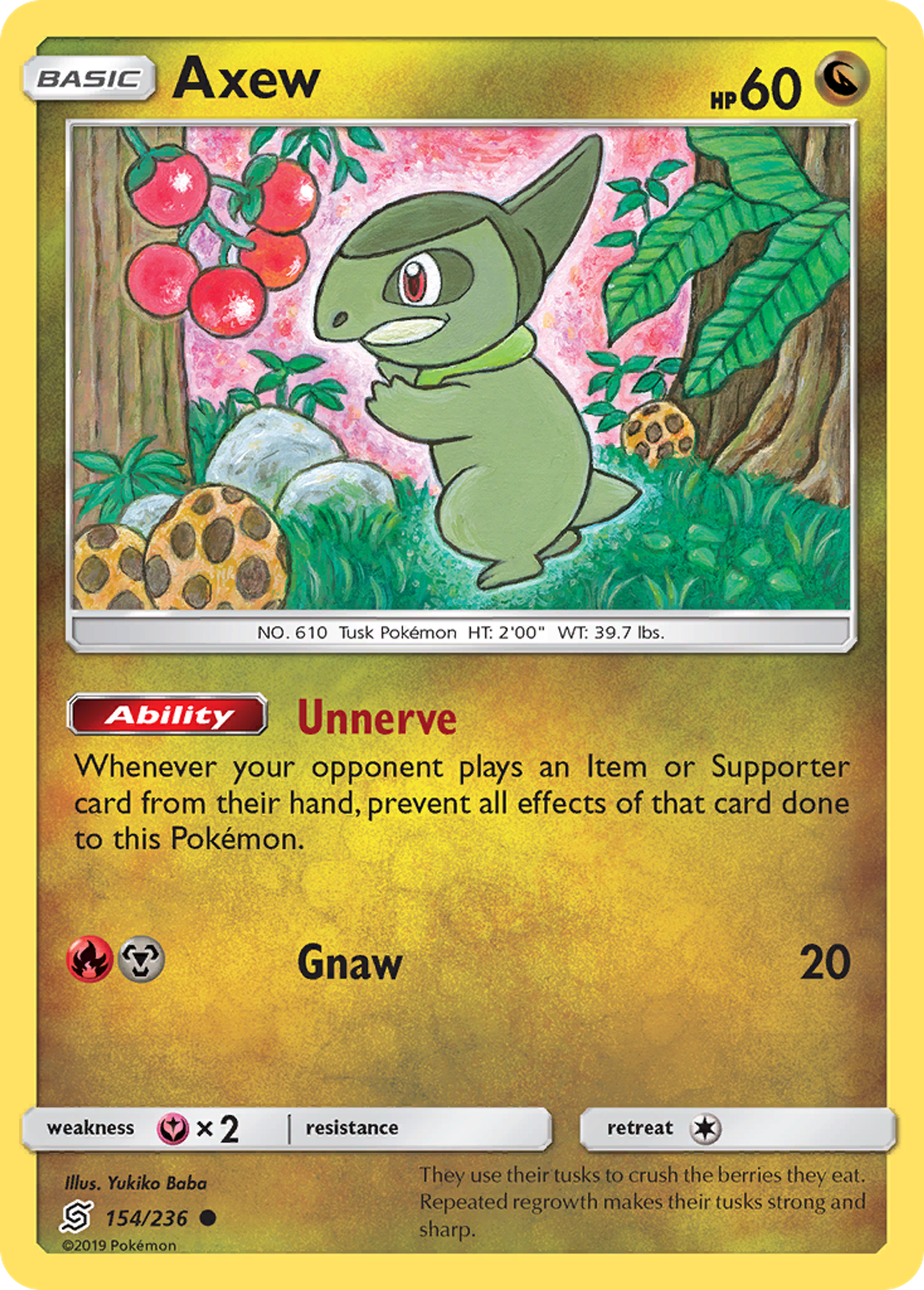 Axew — SM - Unified Minds — Pokemon