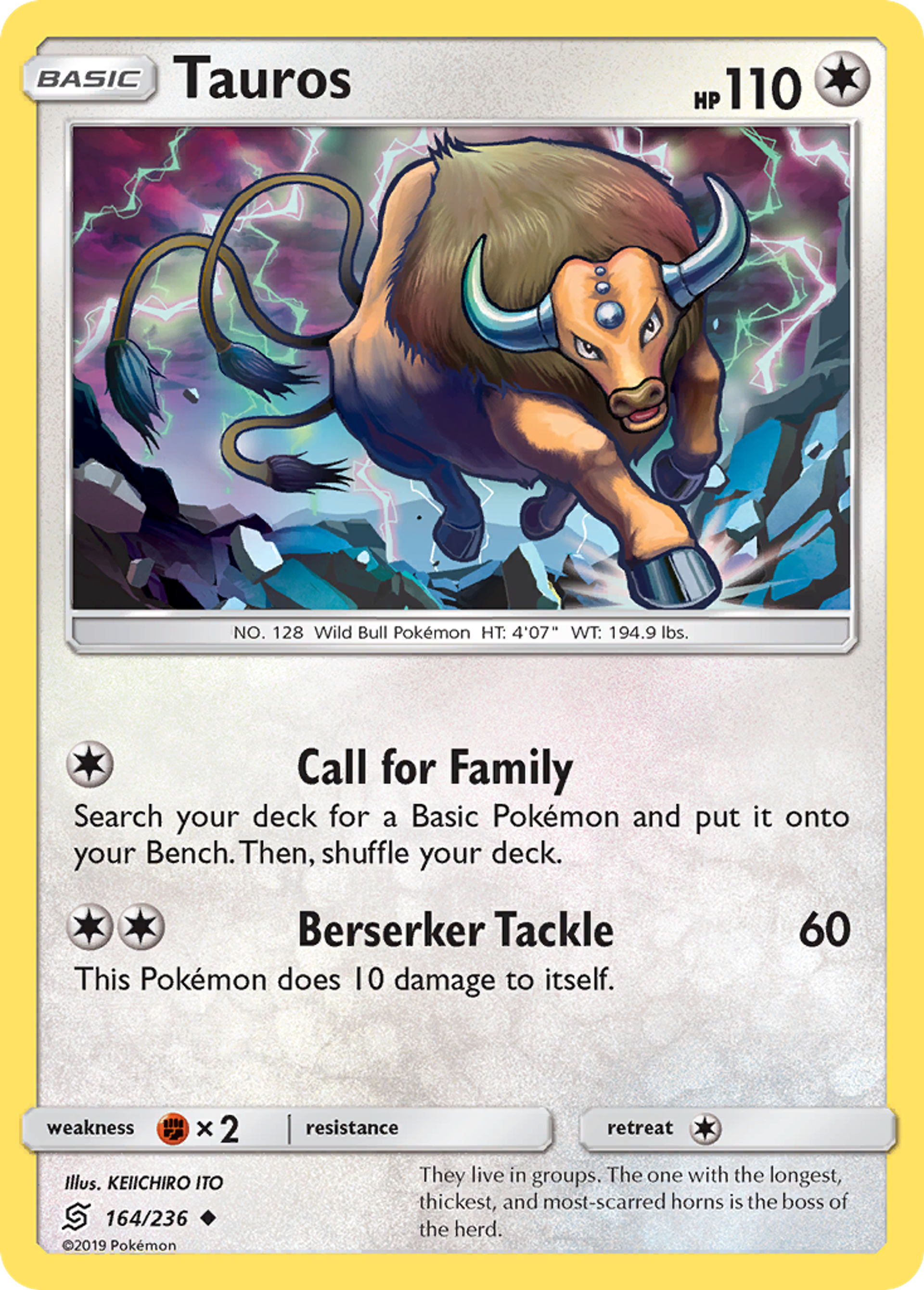 Tauros — SM - Unified Minds — Pokemon