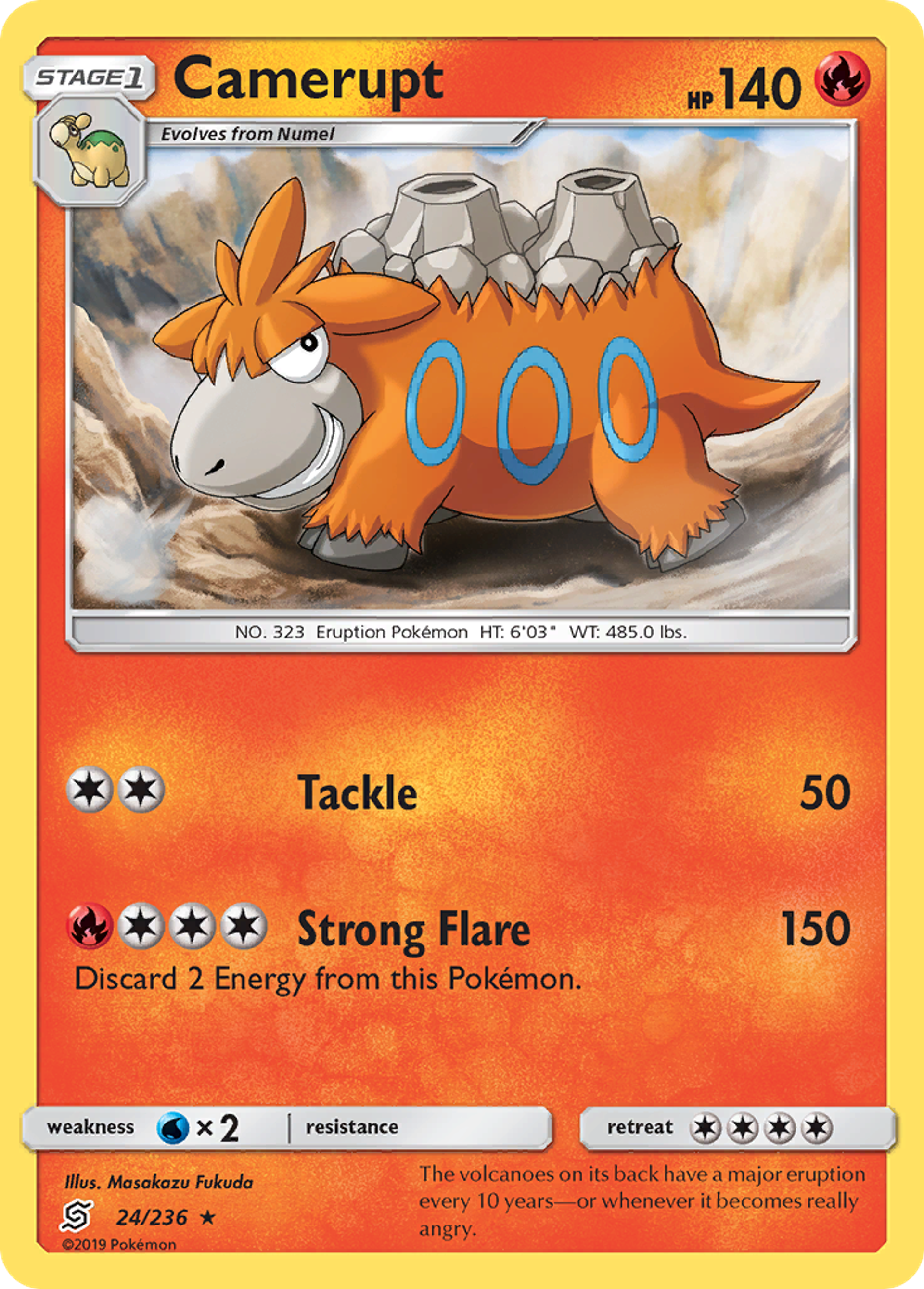 Camerupt — SM - Unified Minds — Pokemon