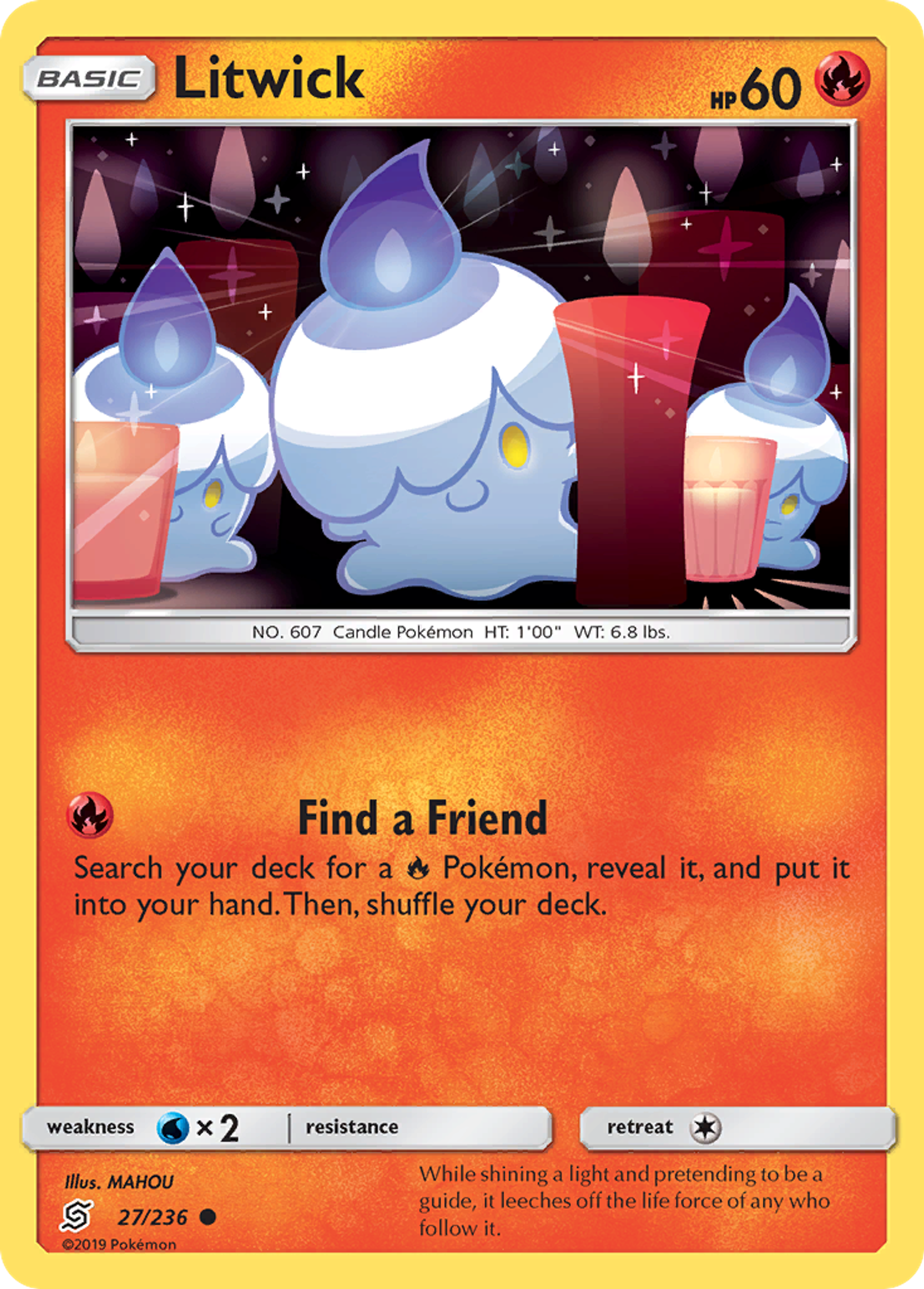 Litwick — SM - Unified Minds — Pokemon