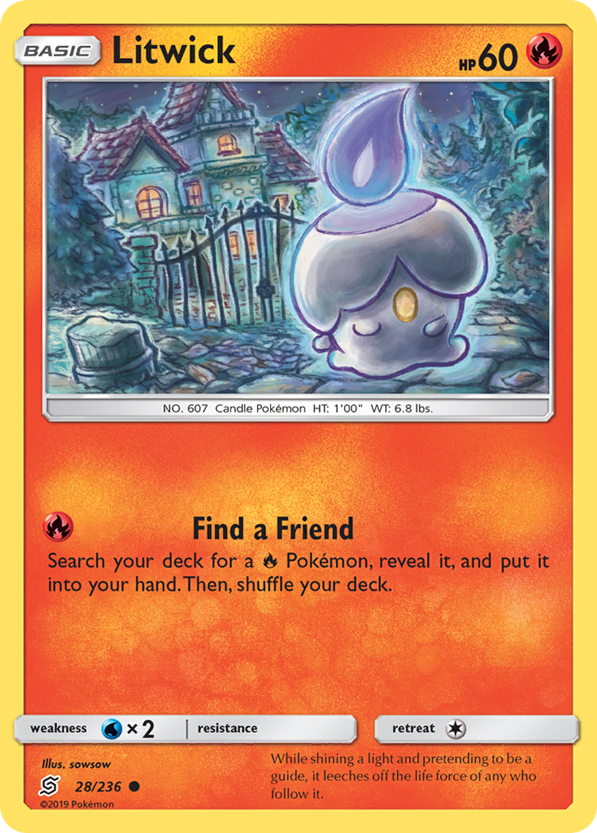 Litwick — SM - Unified Minds — Pokemon