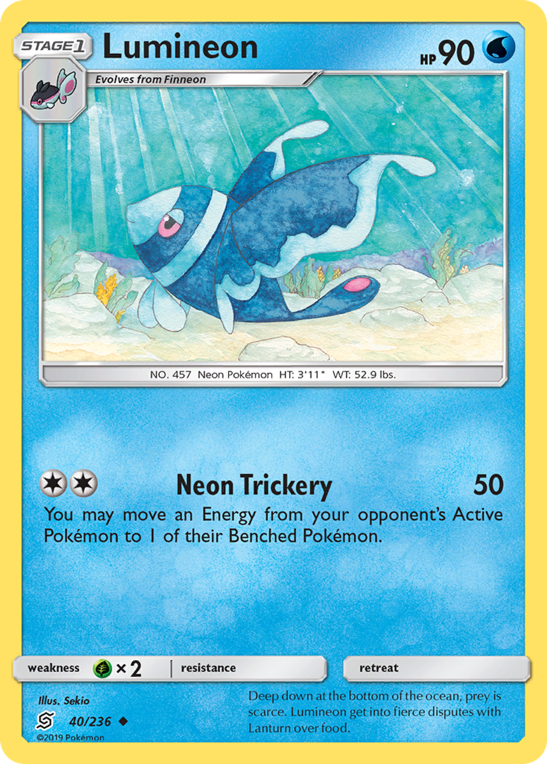 Lumineon — SM - Unified Minds — Pokemon
