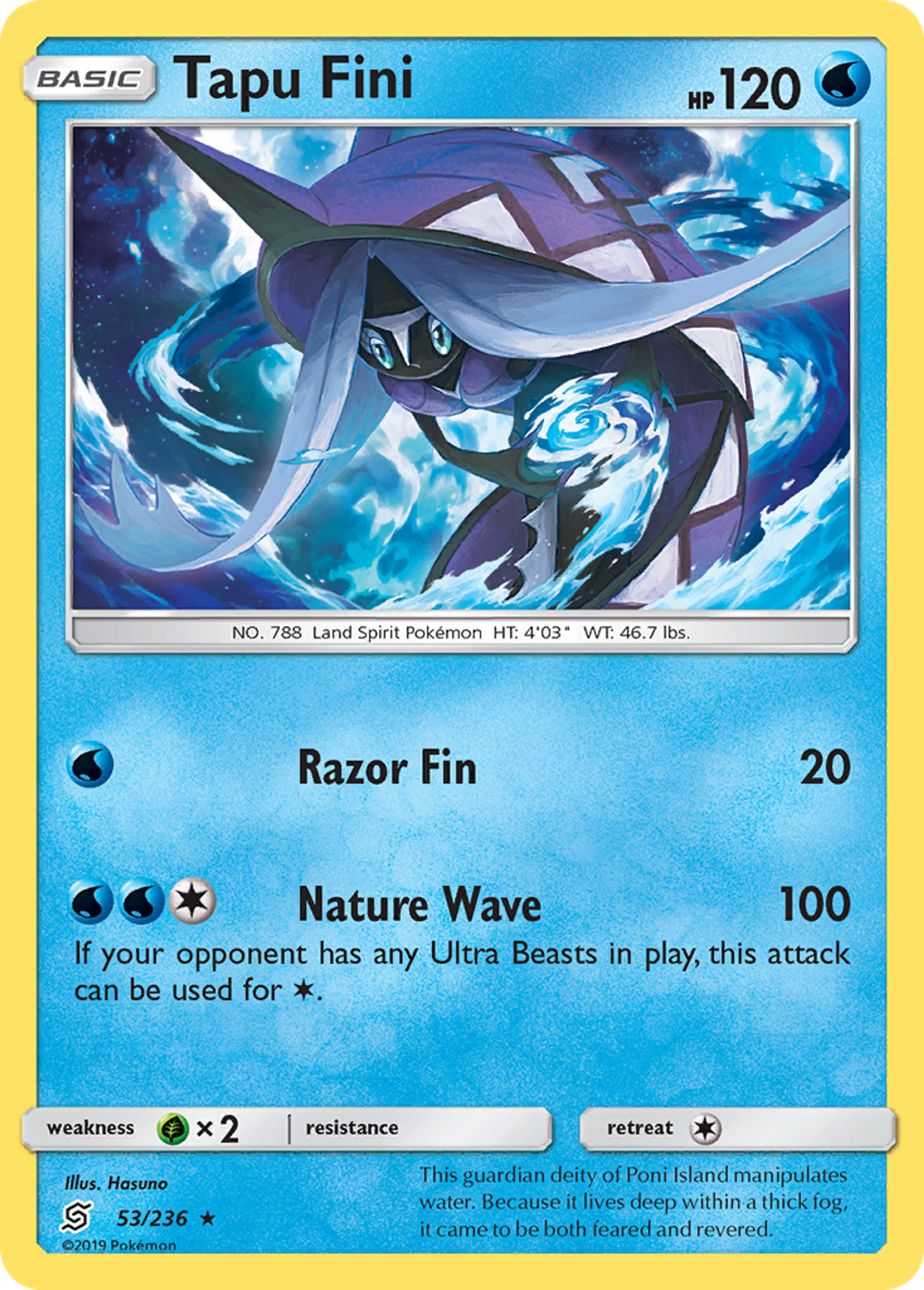 Tapu Fini — SM - Unified Minds — Pokemon