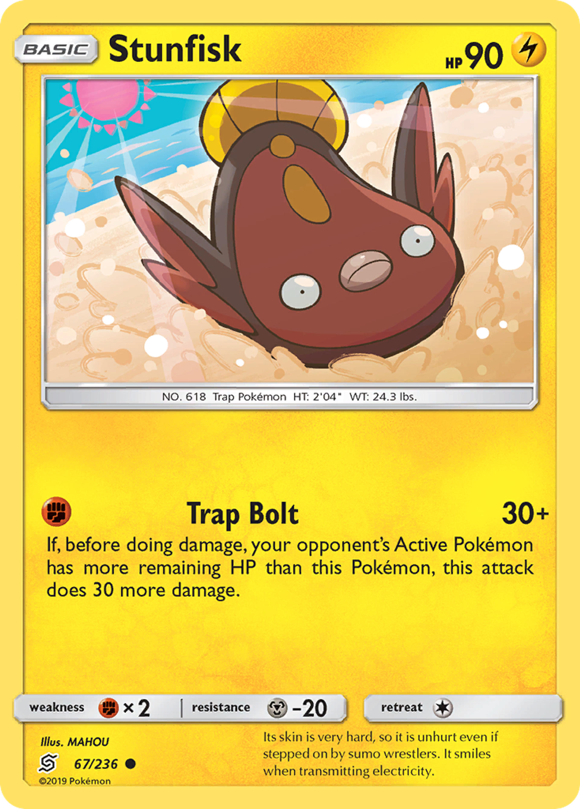 Stunfisk — SM - Unified Minds — Pokemon