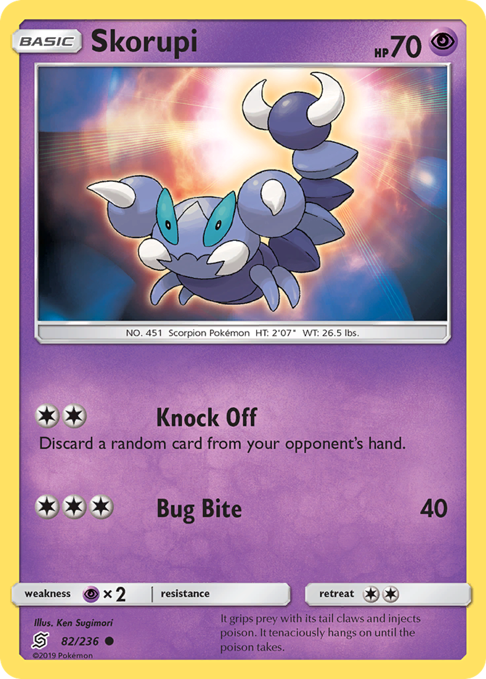 Skorupi — SM - Unified Minds — Pokemon