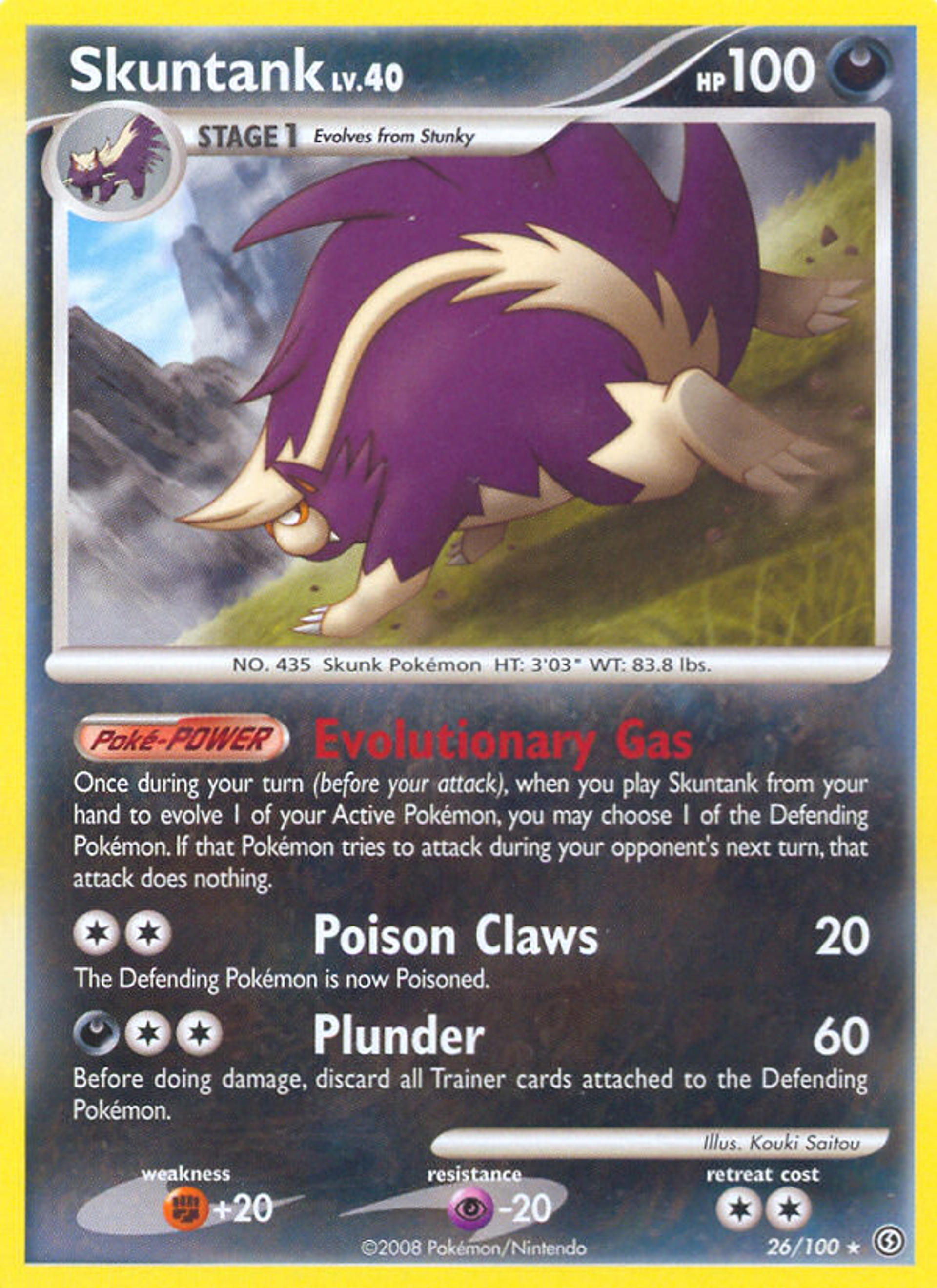 Skuntank — Stormfront — Pokemon