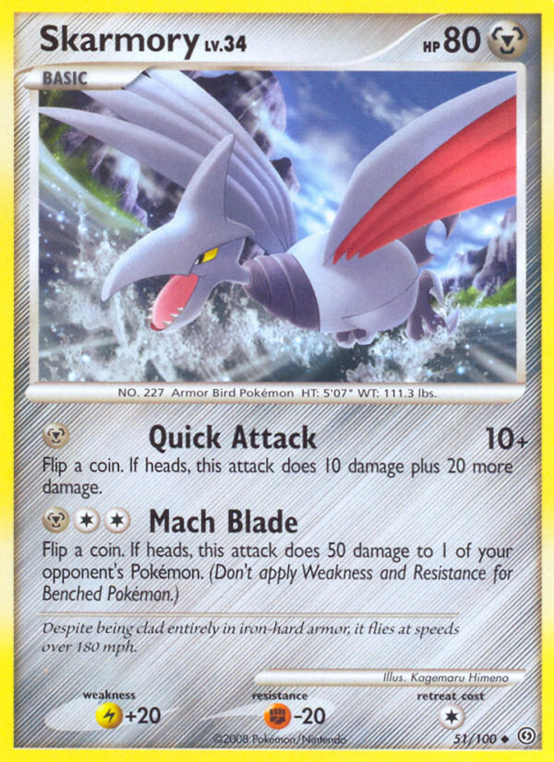 Airmure Lv.34 — Stormfront — Pokemon