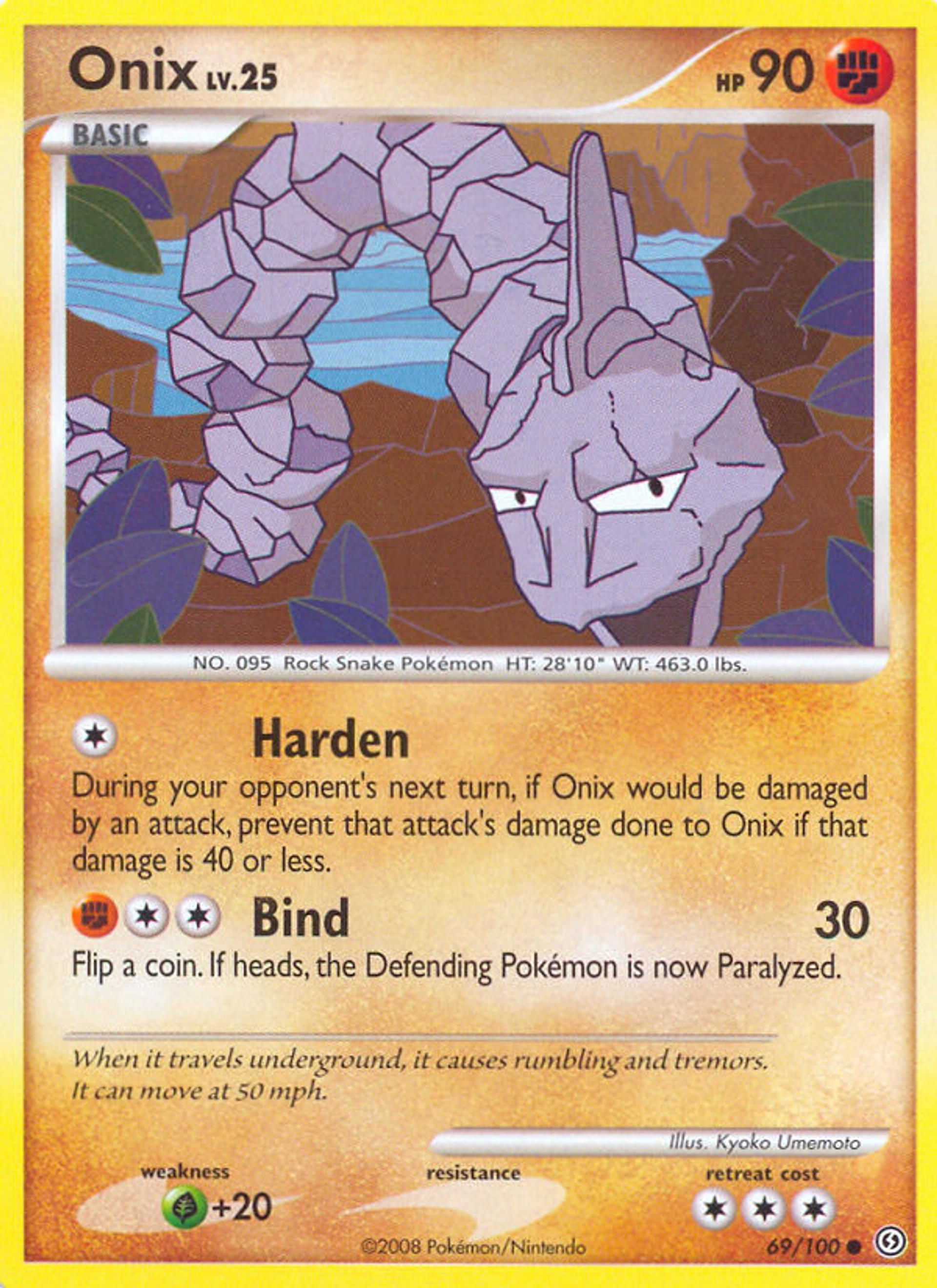 Onix Lv.25 — Stormfront — Pokemon