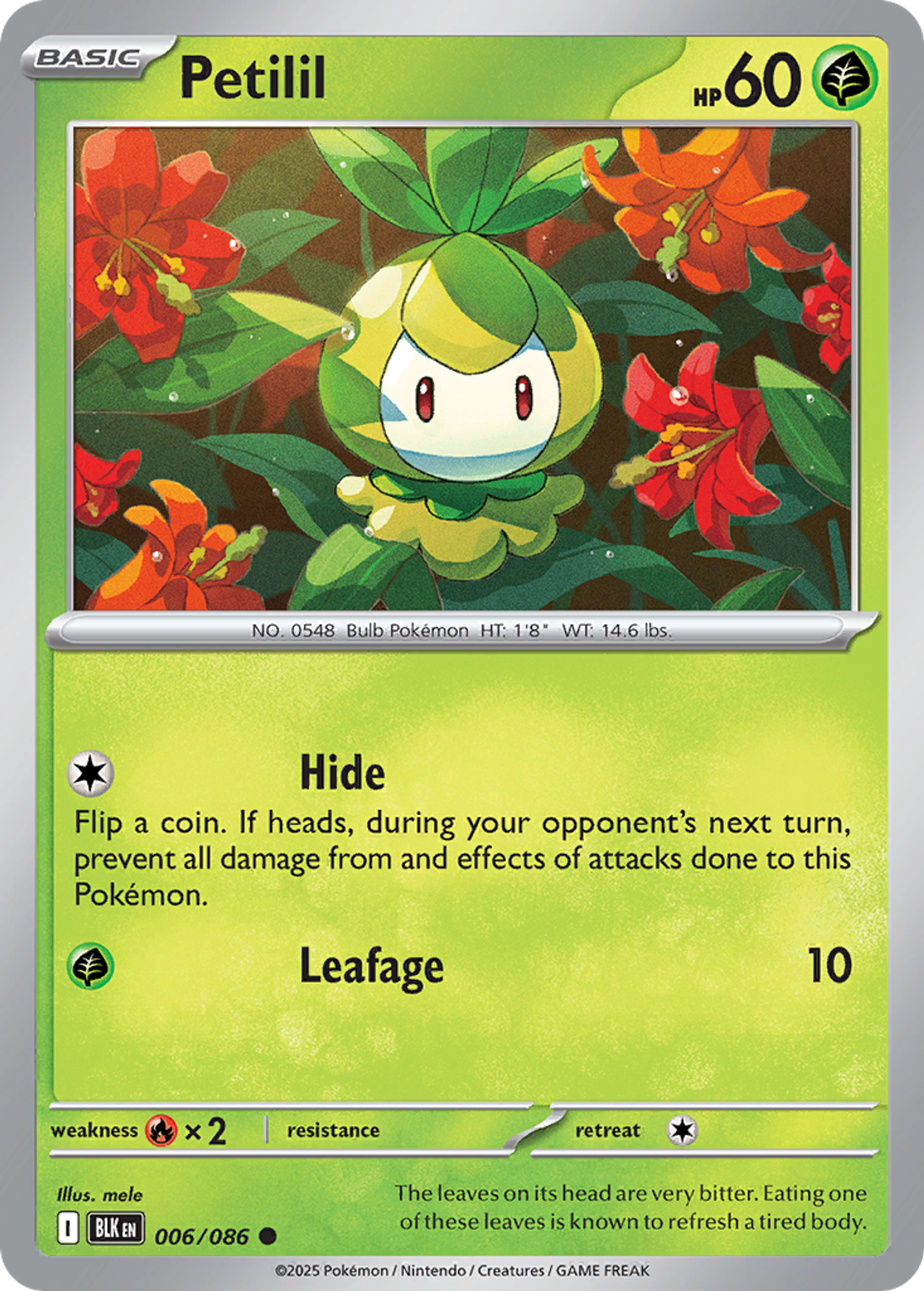 Petilil — SV: Black Bolt — Pokemon