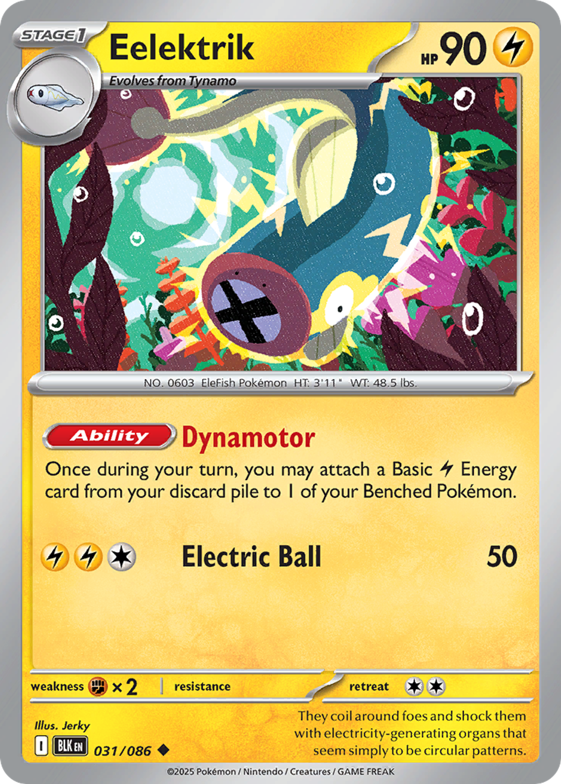 Eelektrik — SV: Black Bolt — Pokemon