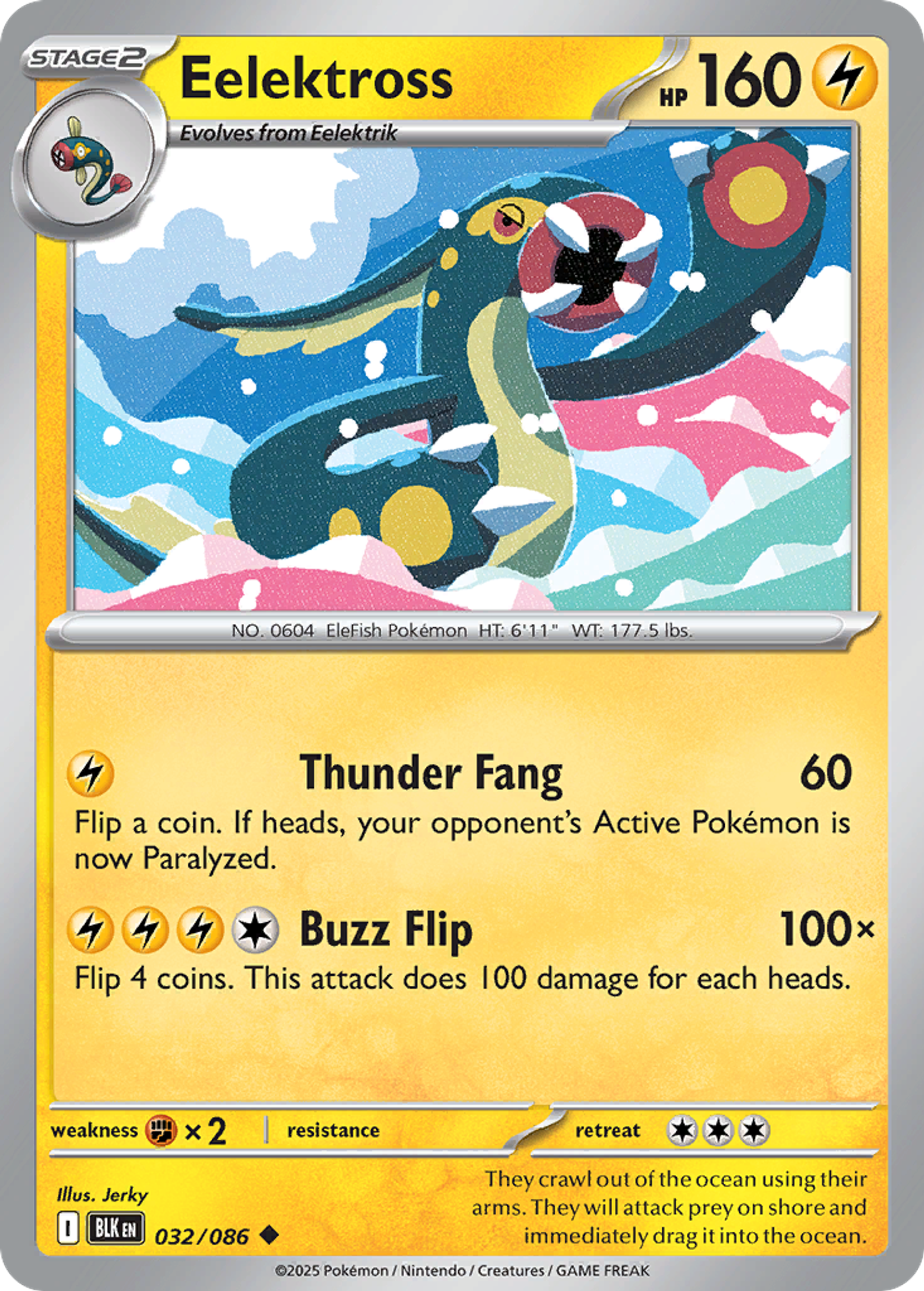 Eelektross — SV: Black Bolt — Pokémon