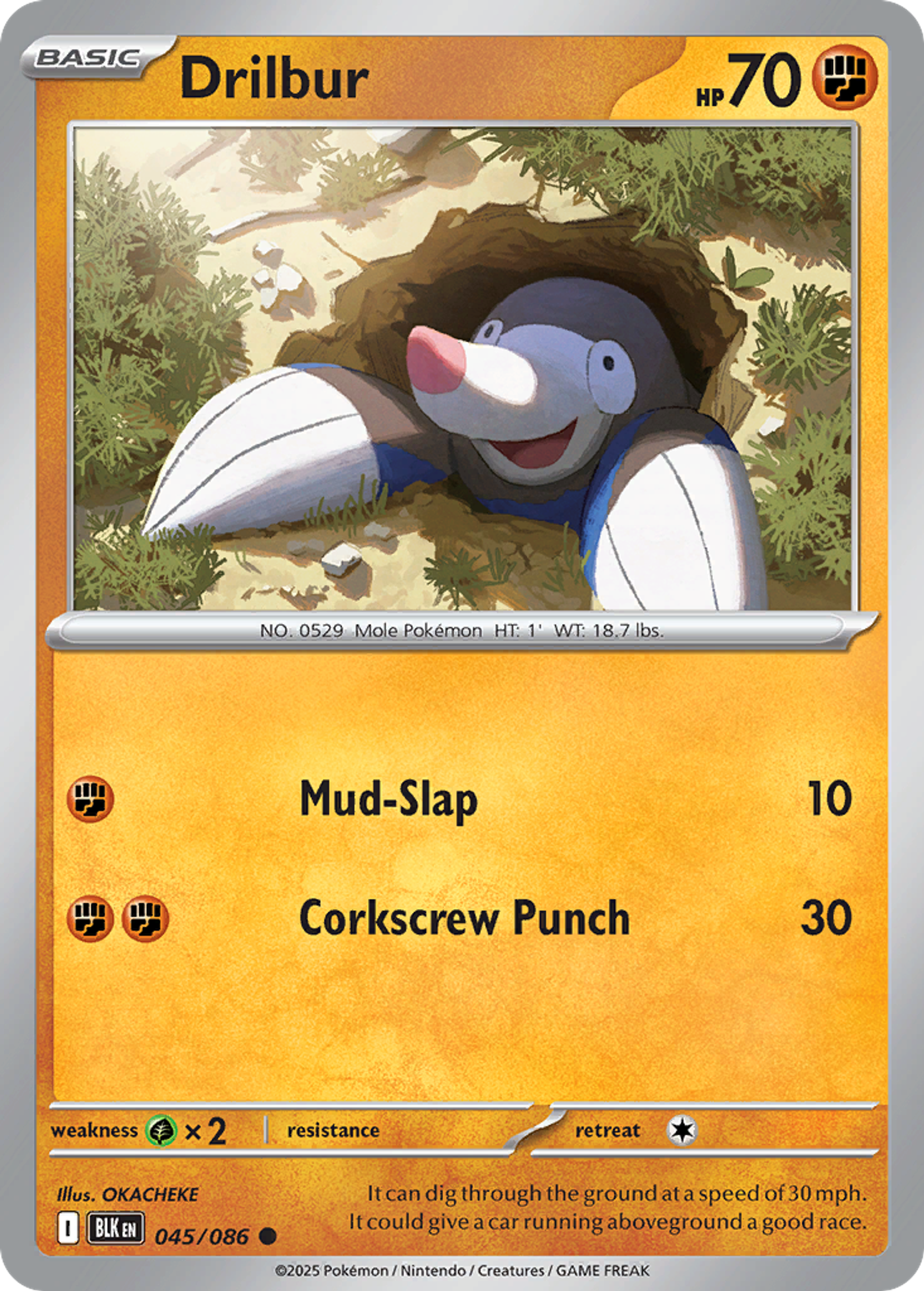Drilbur — SV: Black Bolt — Pokemon