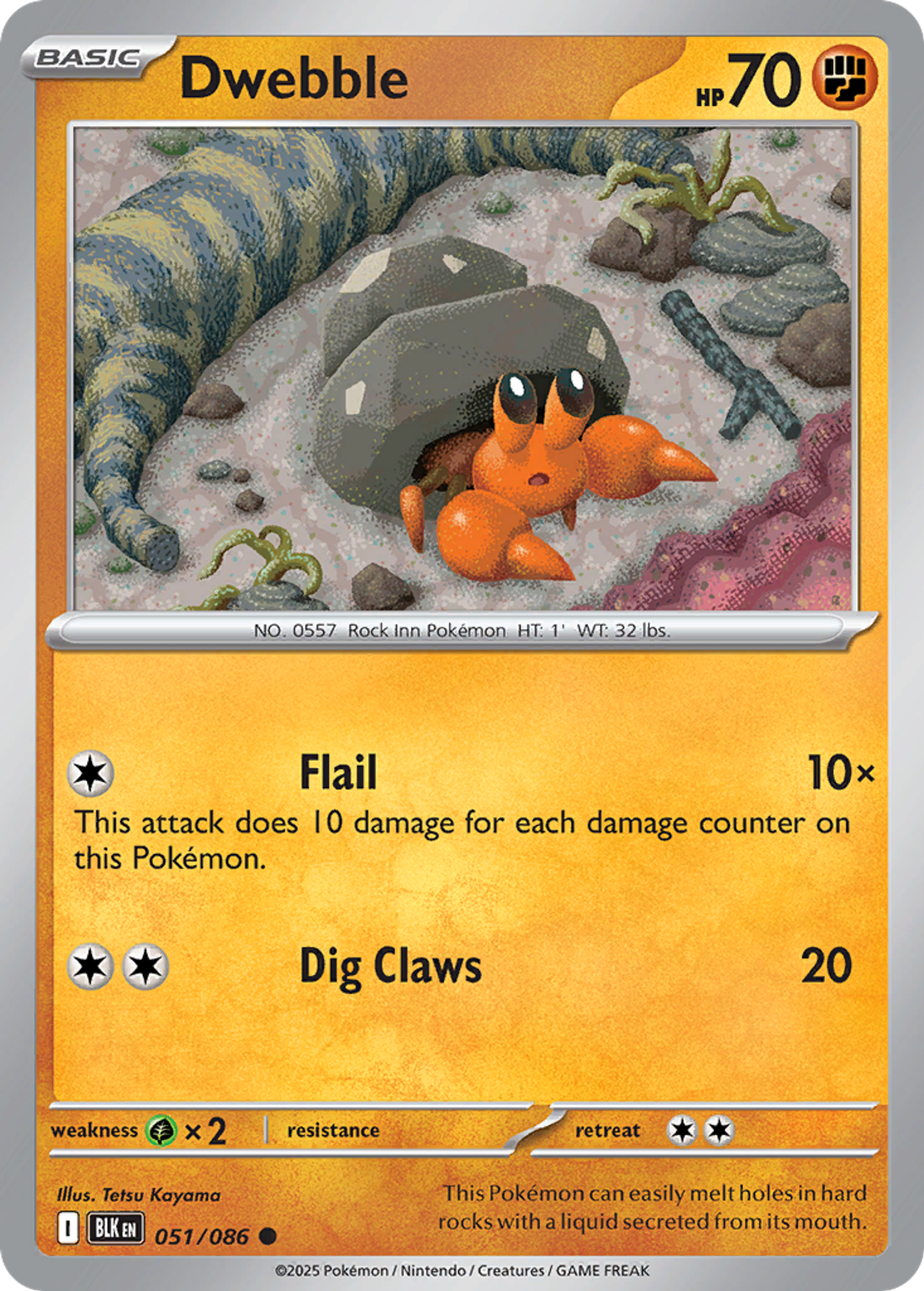 Dwebble — SV: Black Bolt — Pokemon