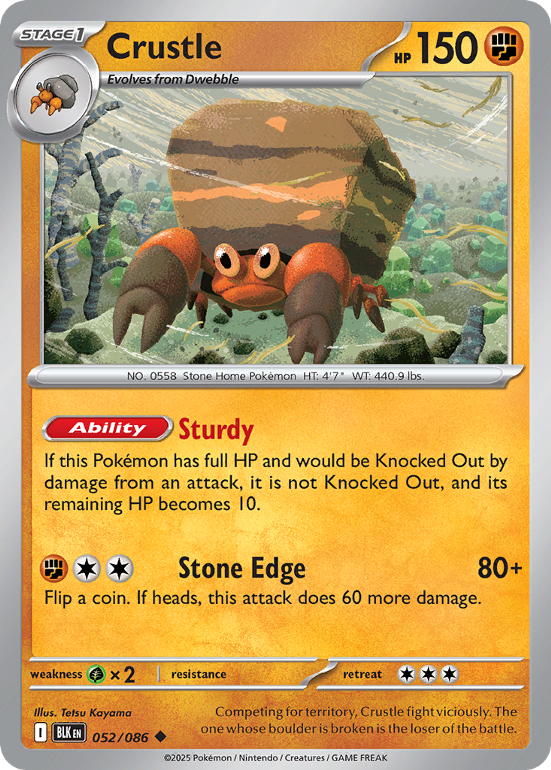 Crabaraque — SV: Black Bolt — Pokemon