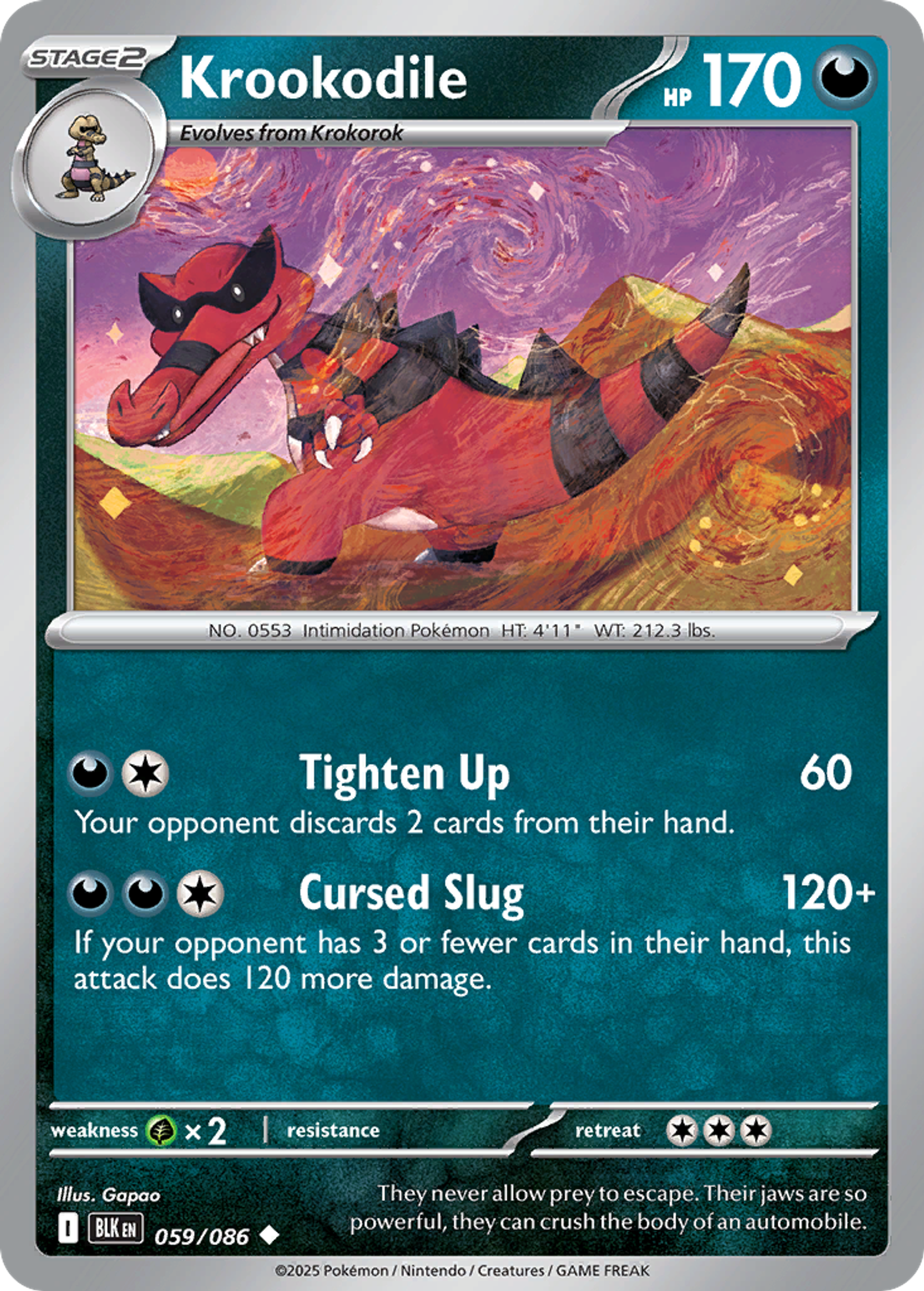 Crocorible — SV: Black Bolt — Pokémon