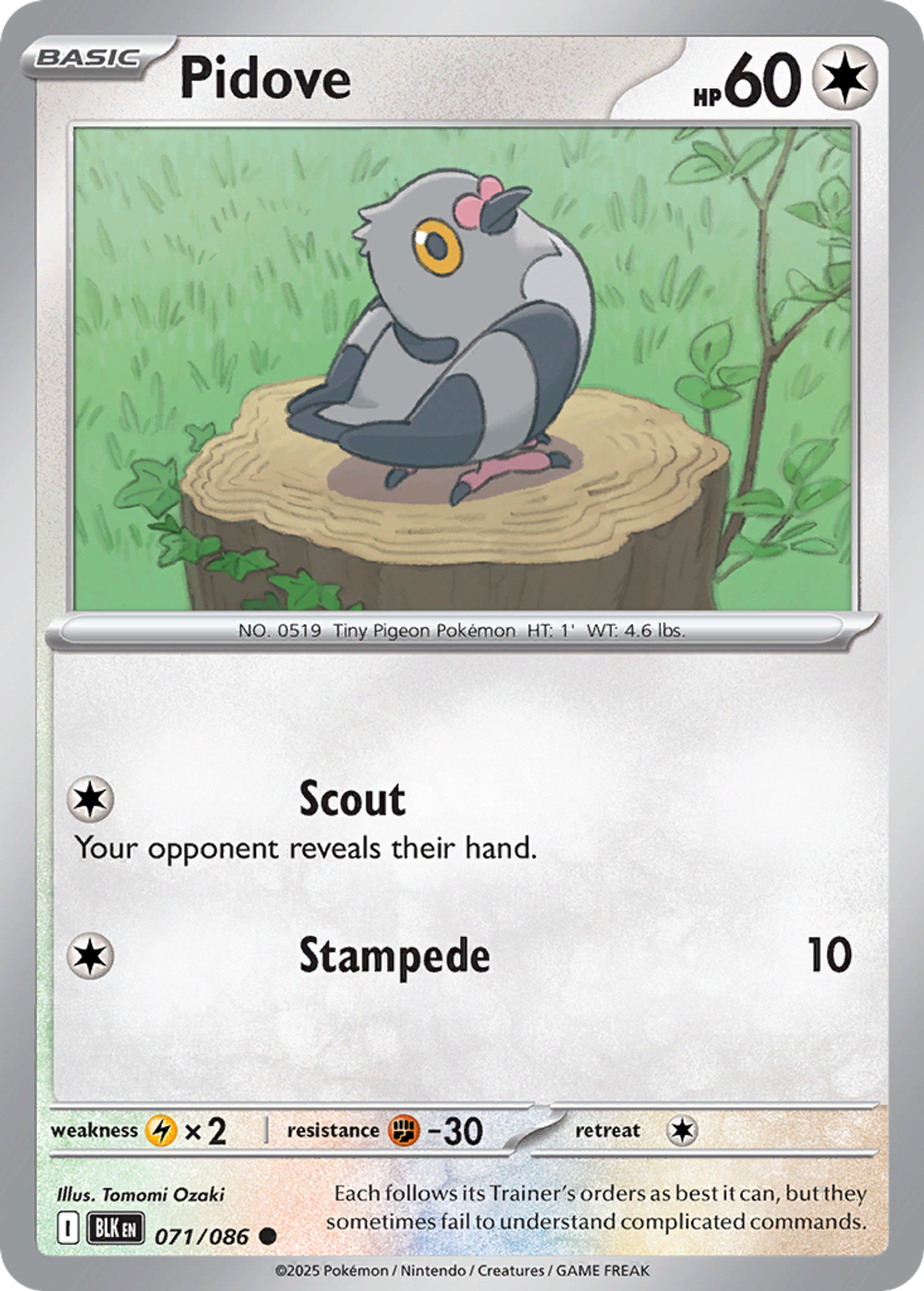 Poichigeon — SV: Black Bolt — Pokemon