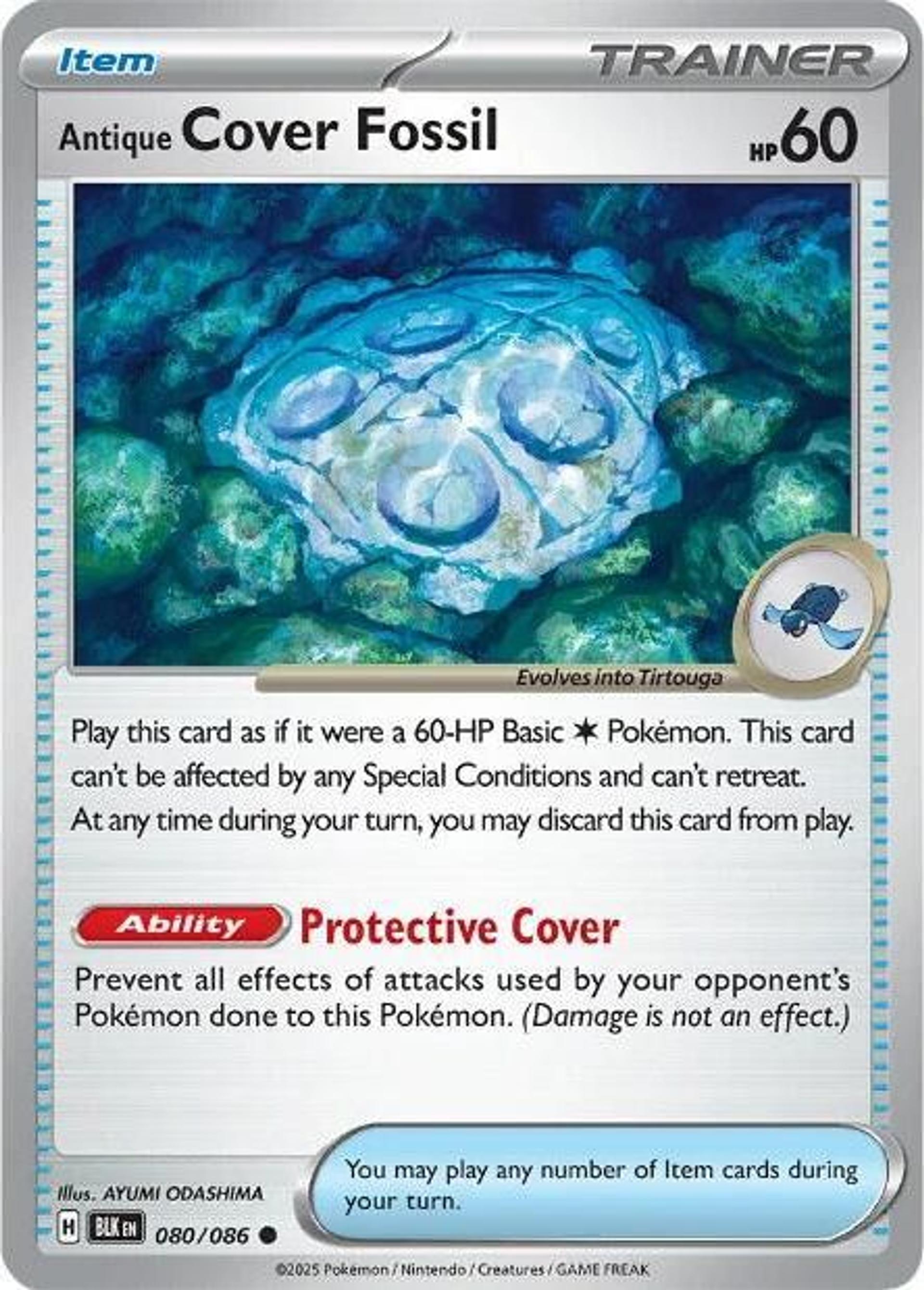 Fossile Plaque Ancien — SV: Black Bolt — Pokemon