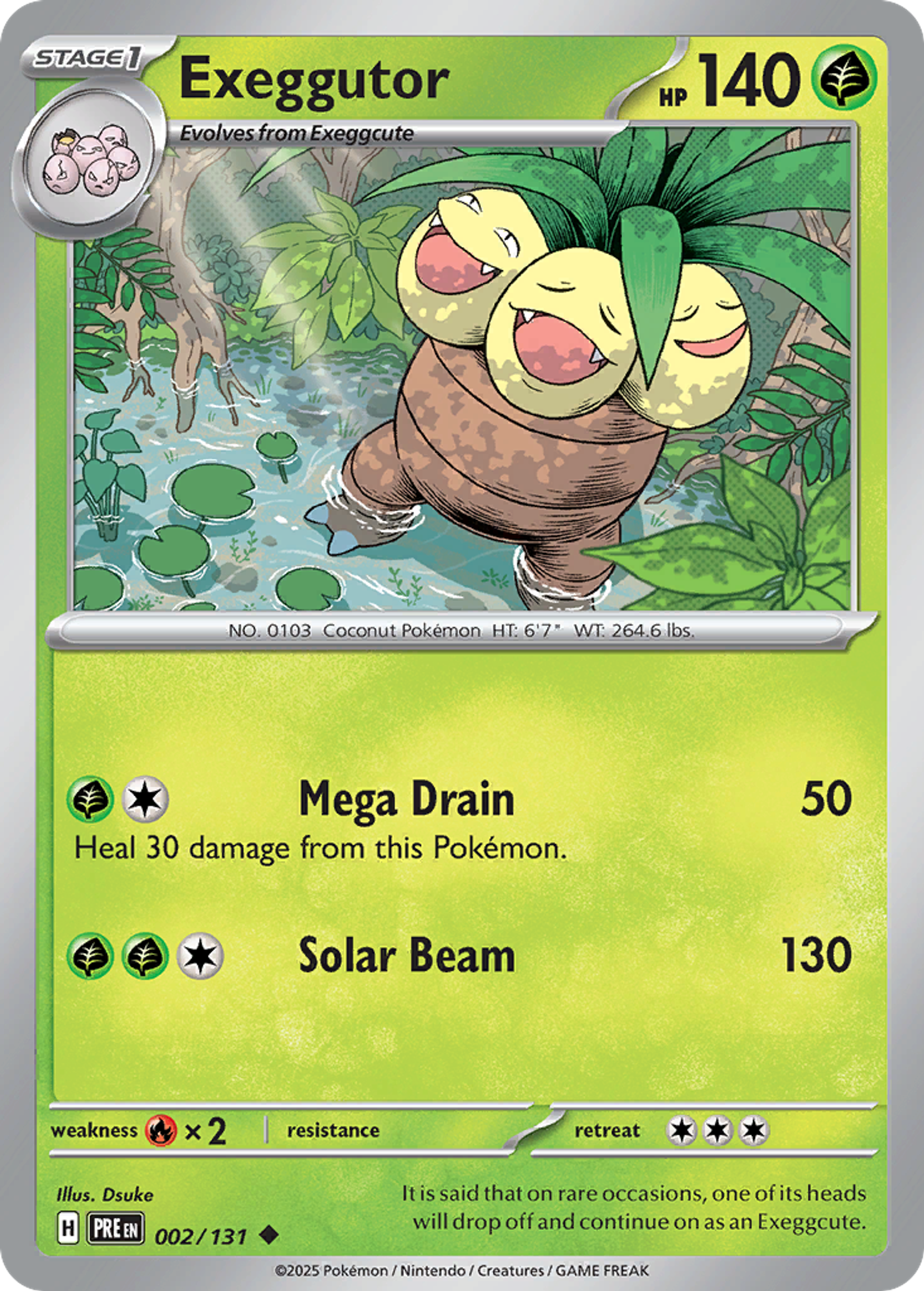 Exeggutor — SV: Prismatic Evolutions — Pokémon