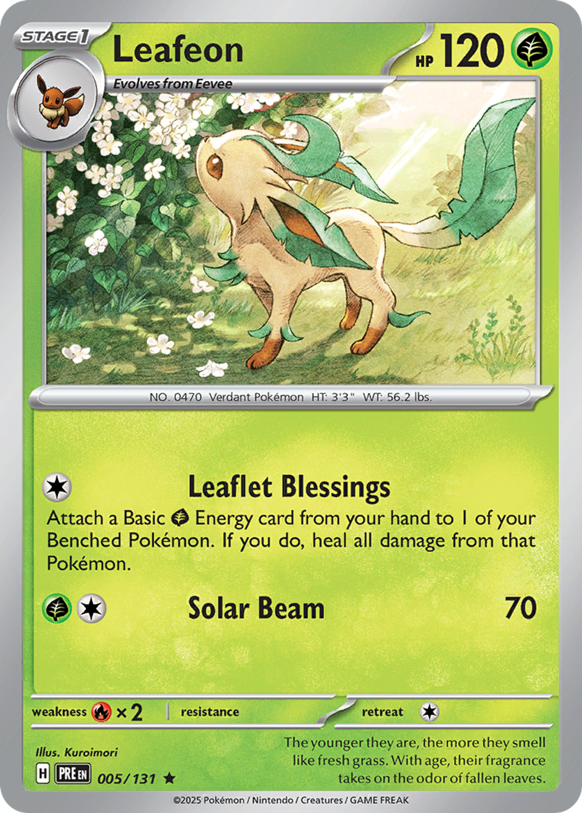 Leafeon — SV: Prismatic Evolutions — Pokémon