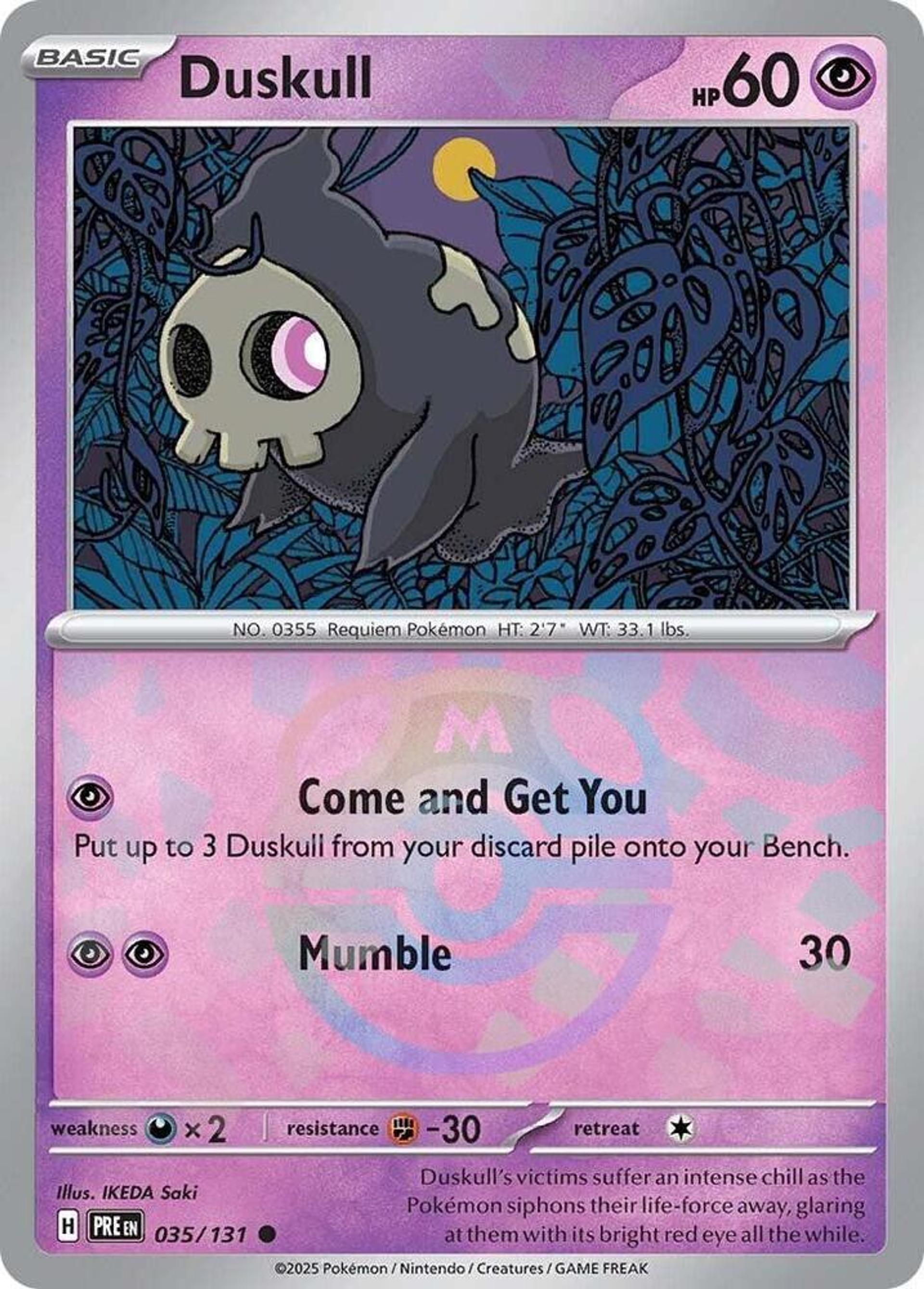 Duskull — SV: Prismatic Evolutions — Pokemon