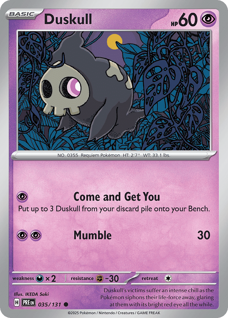 Duskull — SV: Prismatic Evolutions — Pokemon
