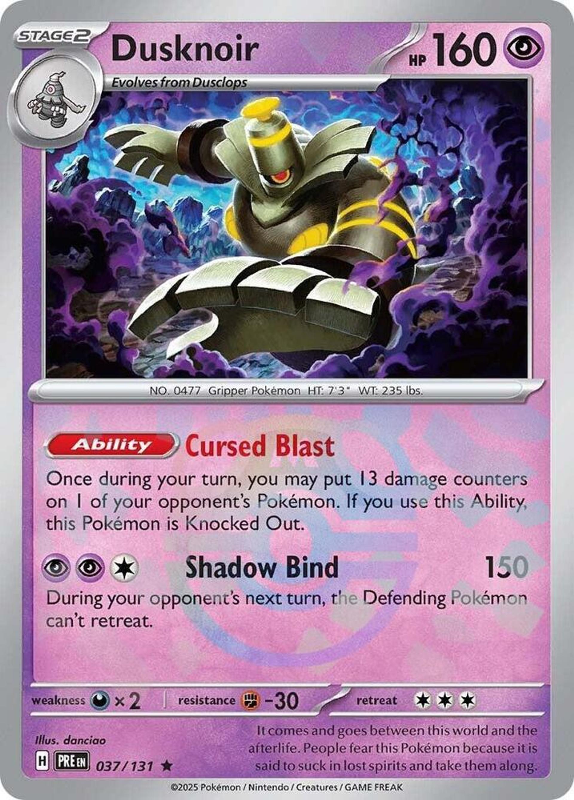Dusknoir — SV: Prismatic Evolutions — Pokemon