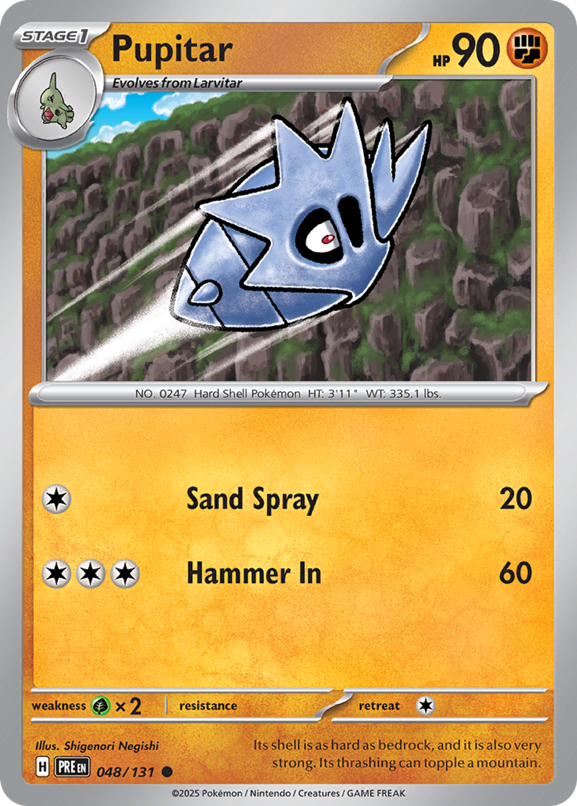Pupitar — SV: Prismatic Evolutions — Pokémon