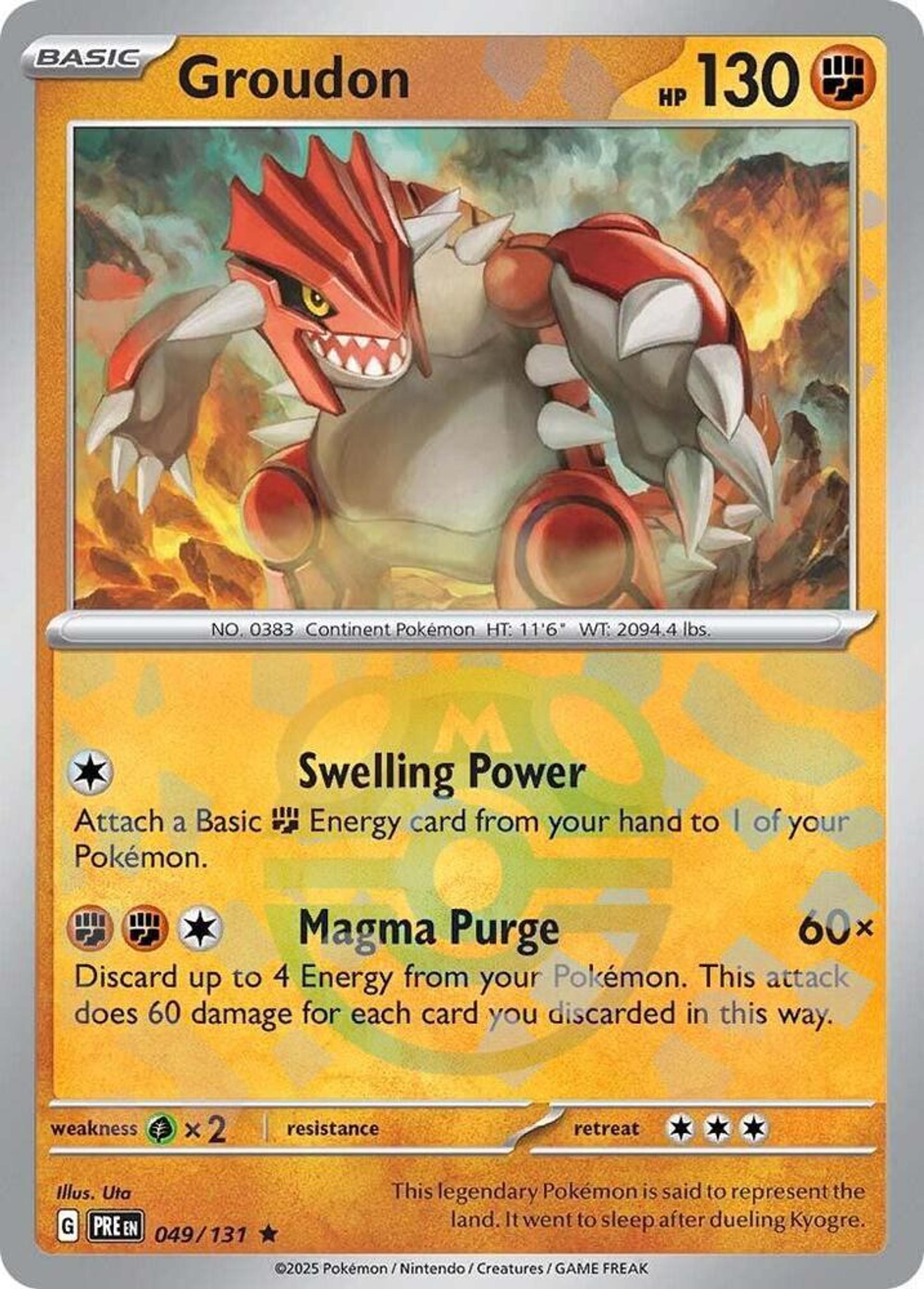 Groudon — SV: Prismatic Evolutions — Pokemon