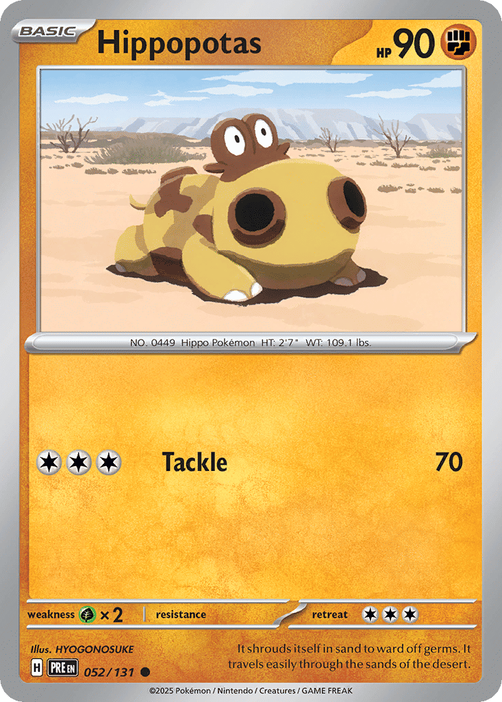 Hippopotas — SV: Prismatic Evolutions — Pokemon