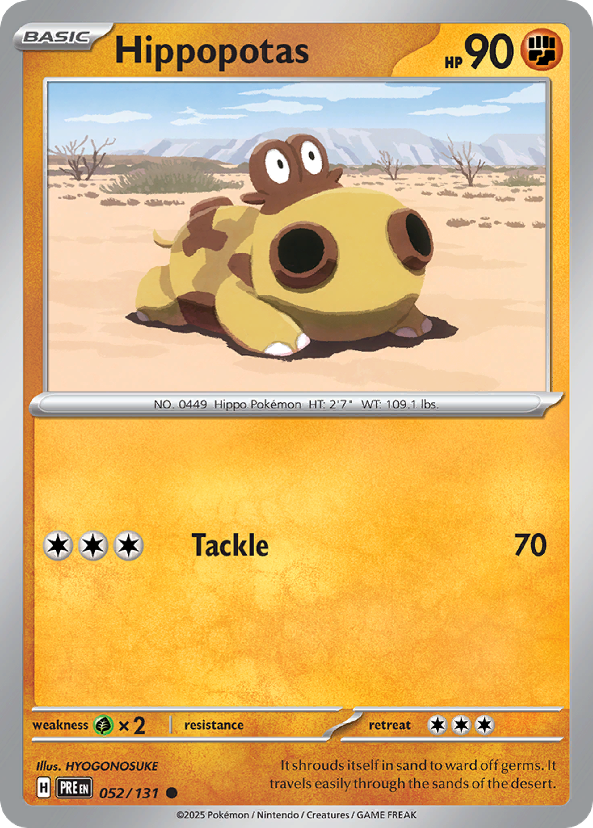 Hippopotas — SV: Prismatic Evolutions — Pokémon