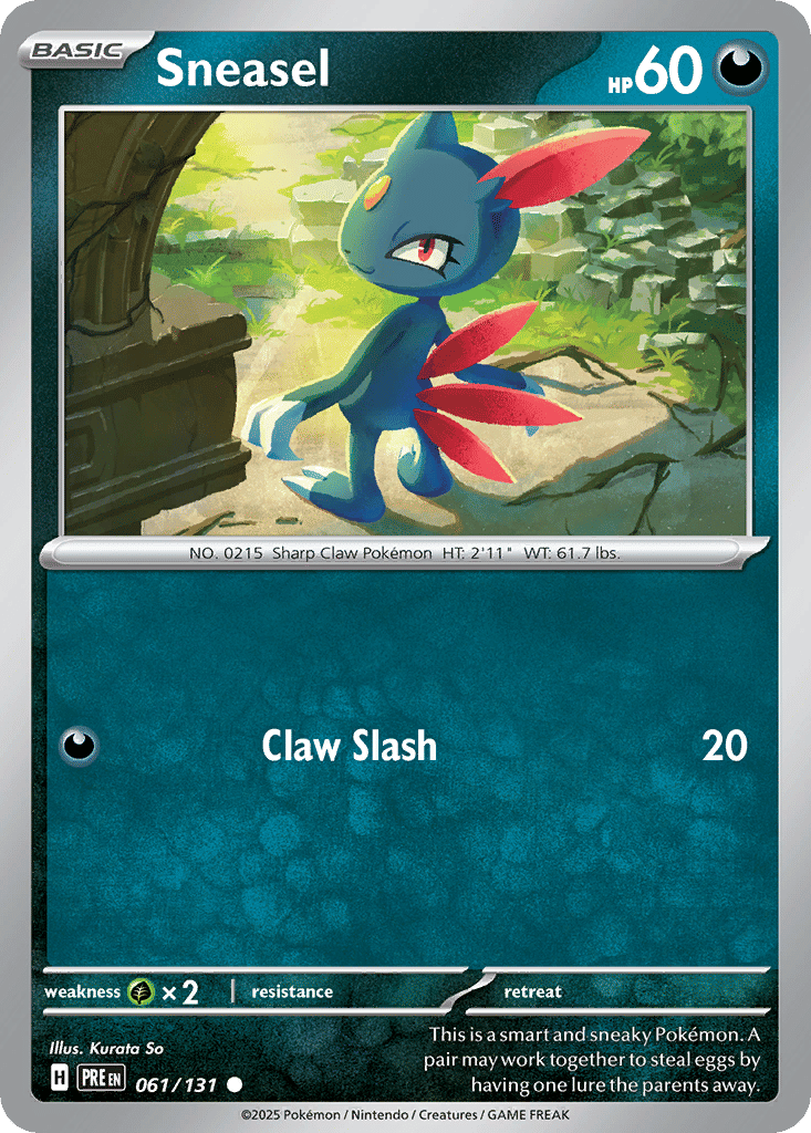 Sneasel — SV: Prismatic Evolutions — Pokemon