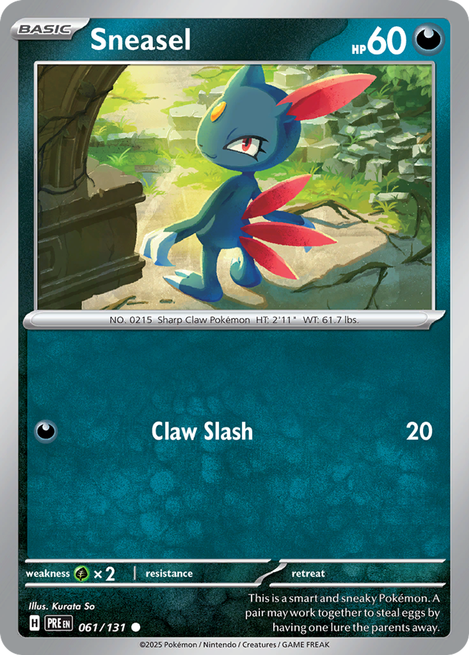 Sneasel — SV: Prismatic Evolutions — Pokémon